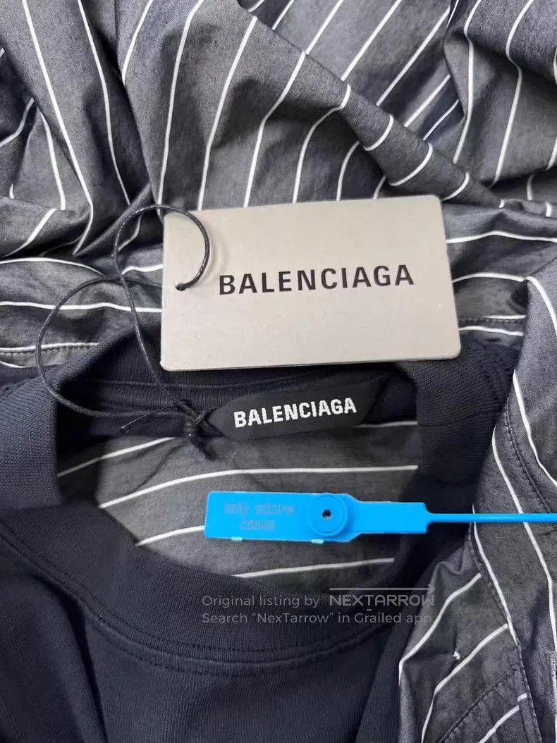 Balenciaga Balenciaga Striped Layered Button-Down Long Sleeve Shirt Size US M / EU 48-50 / 2 - 5 Thumbnail