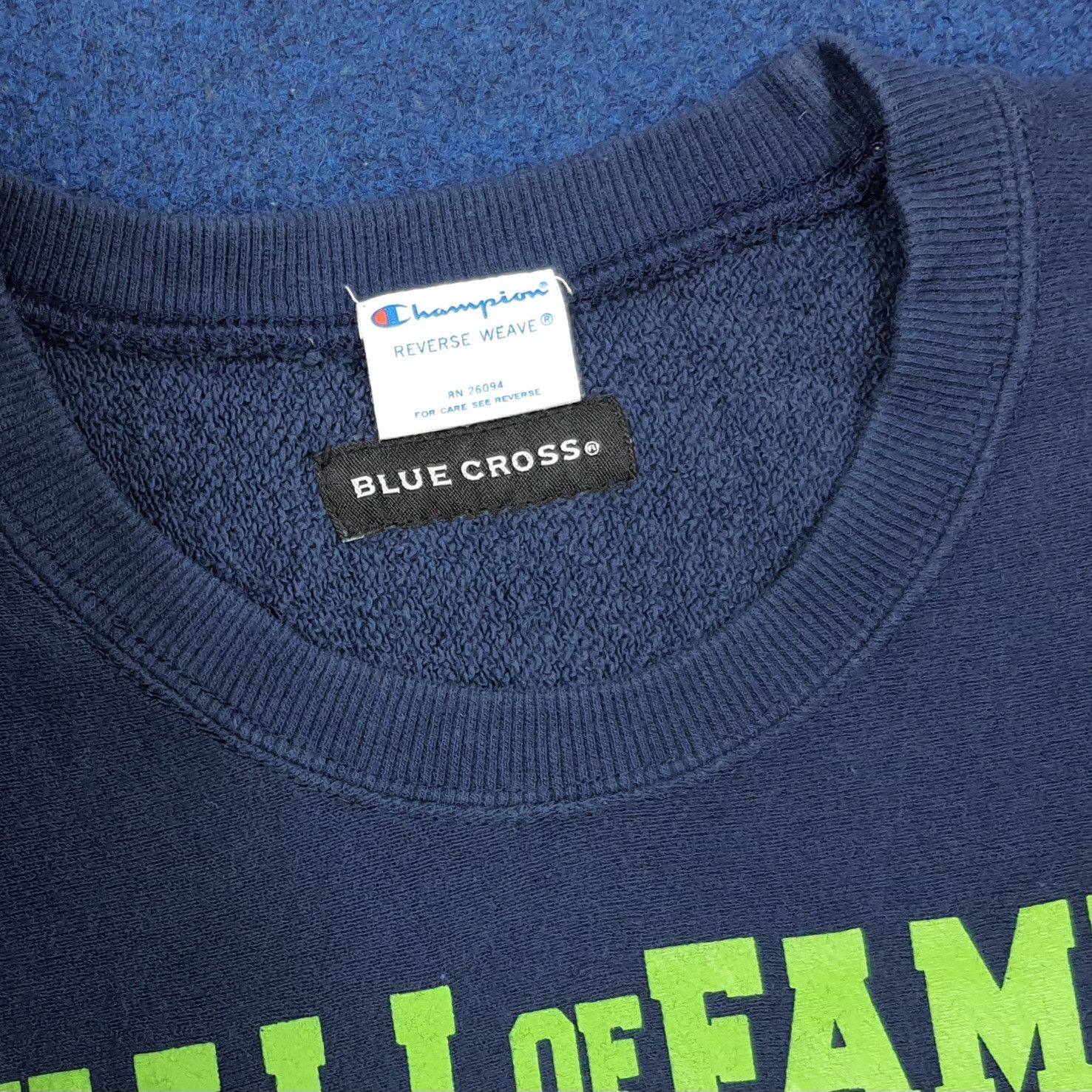 Champion Rare Vintage Blue Cross x Champion Sweatshirt C279N15 Size US S / EU 44-46 / 1 - 5 Thumbnail