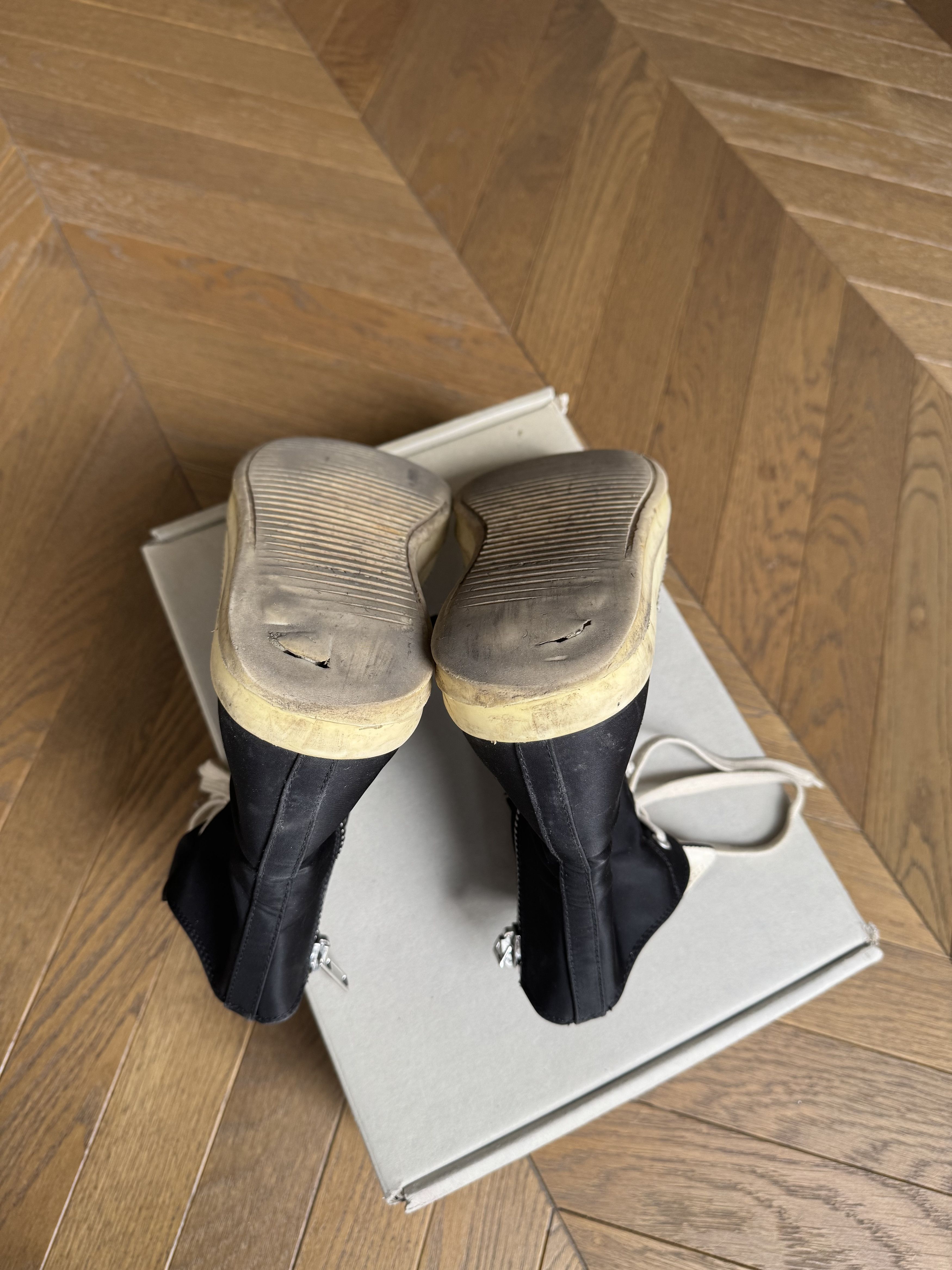 Rick Owens Drkshdw [40] Nylon High Top Ramones Sneakers (AW16) Size US 7 / EU 40 - 14 Thumbnail