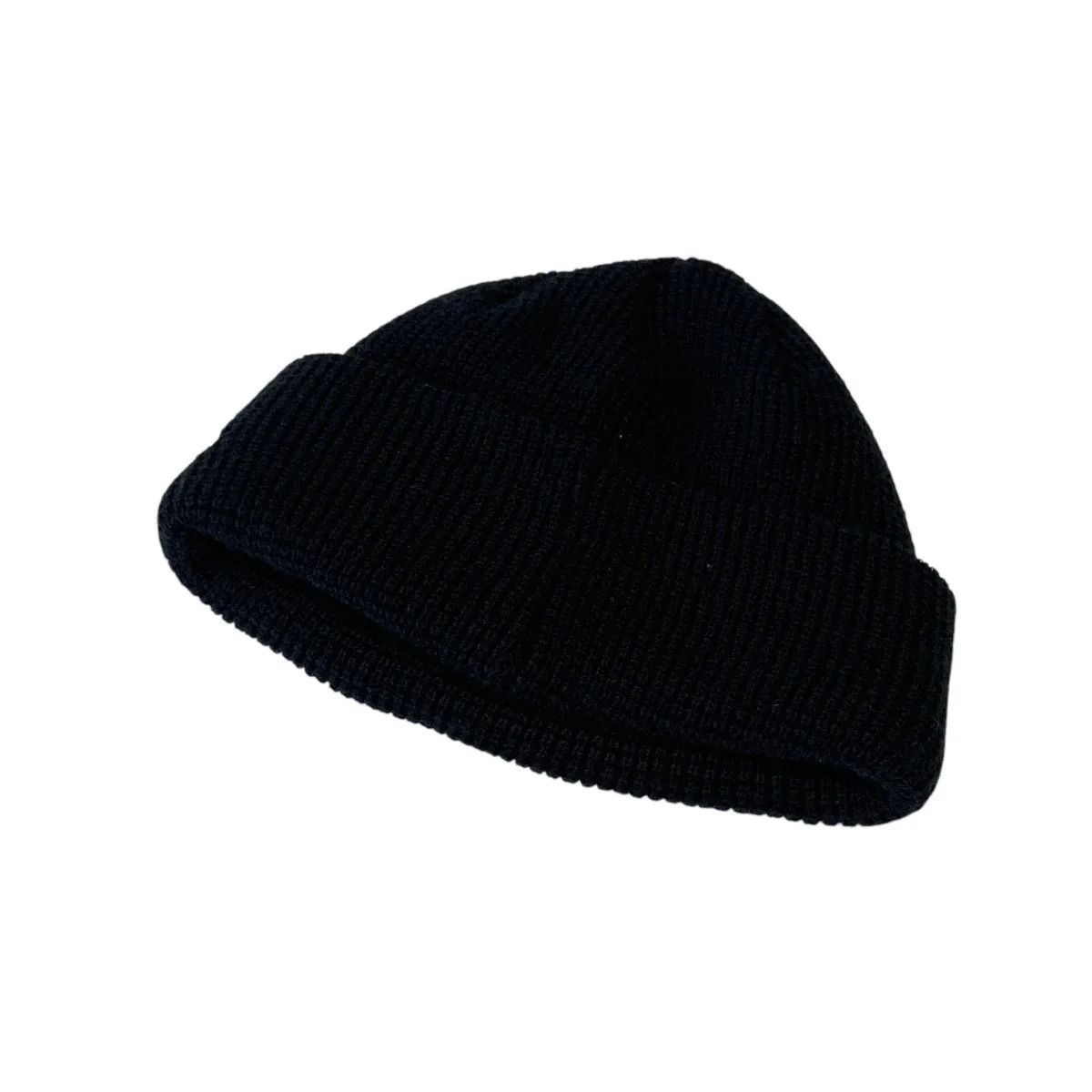 Yohji Yamamoto New Era YOHJI YAMAMOTO LEATHER PATCH knit hat Size ONE SIZE - 2 Thumbnail