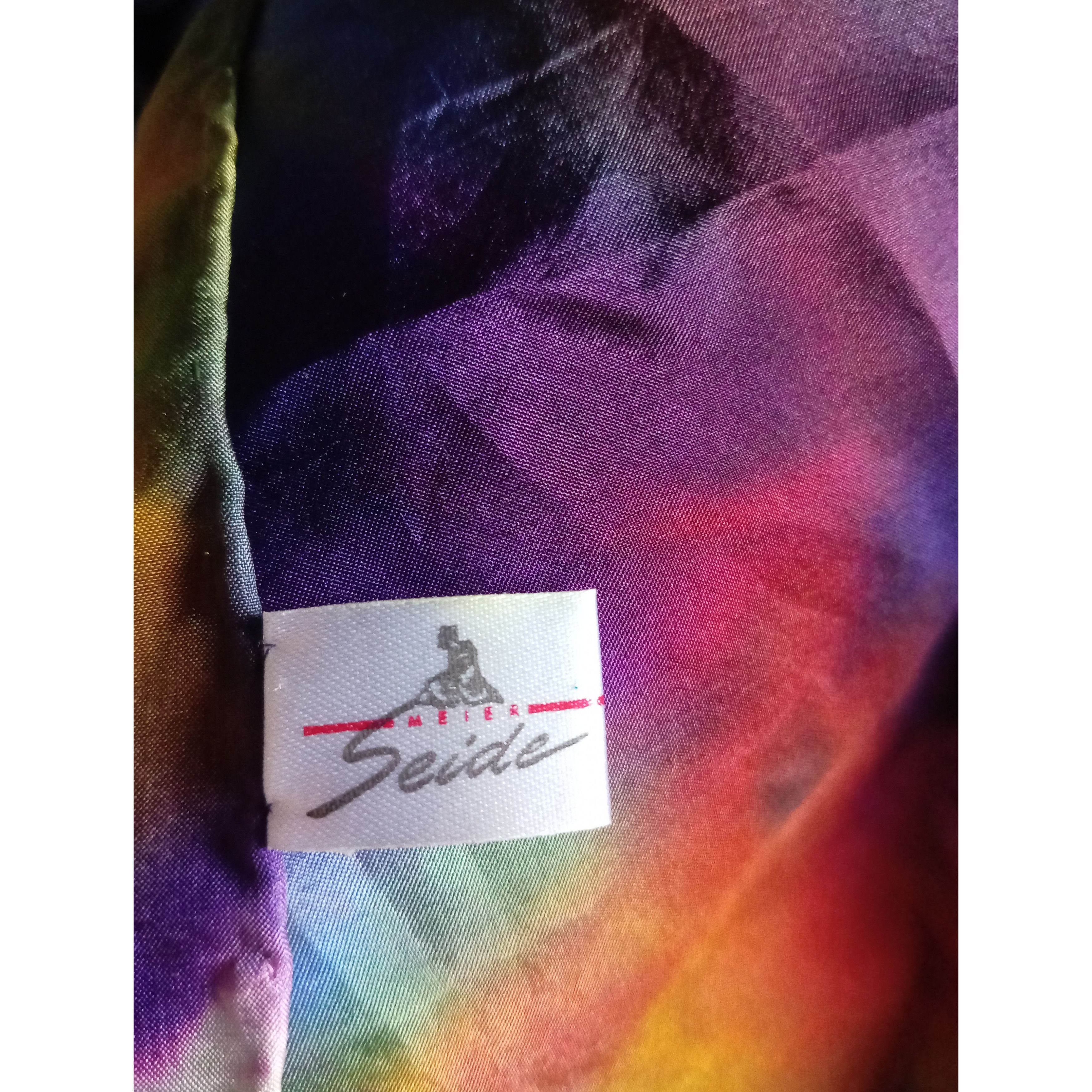 Vintage chusta apaszka jedwab silk Size ONE SIZE - 3 Thumbnail