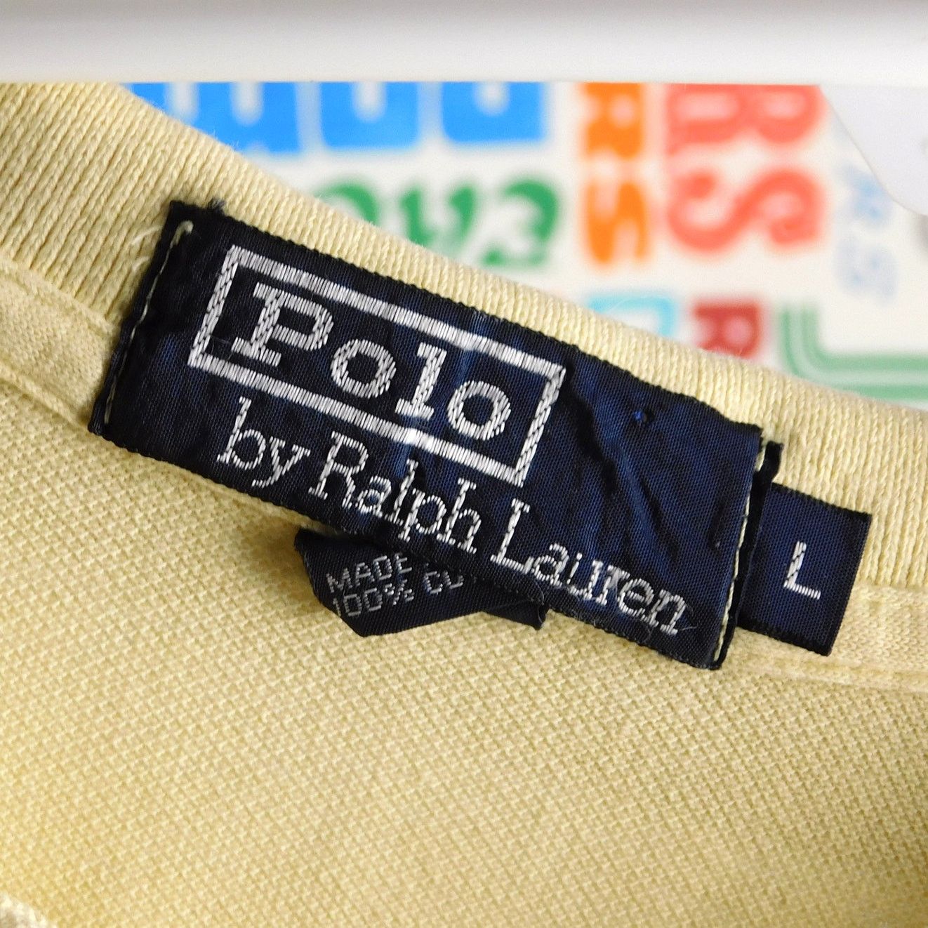 Polo Ralph Lauren Ralph Lauren Polo Shirt Size L Pale Yellow Blue Pony 90s Size US L / EU 52-54 / 3 - 3 Thumbnail