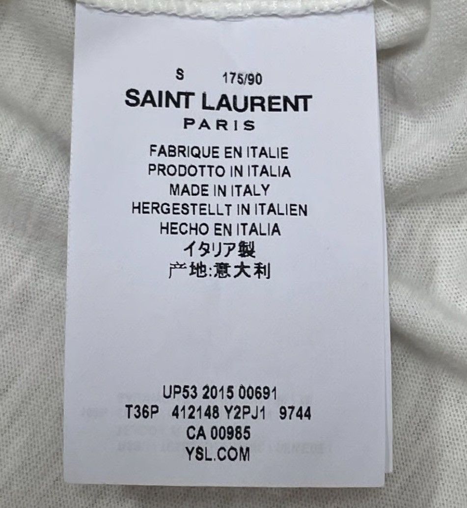 Saint Laurent Paris White triangle design Saint Laurent Shitt Size US M / EU 48-50 / 2 - 5 Thumbnail