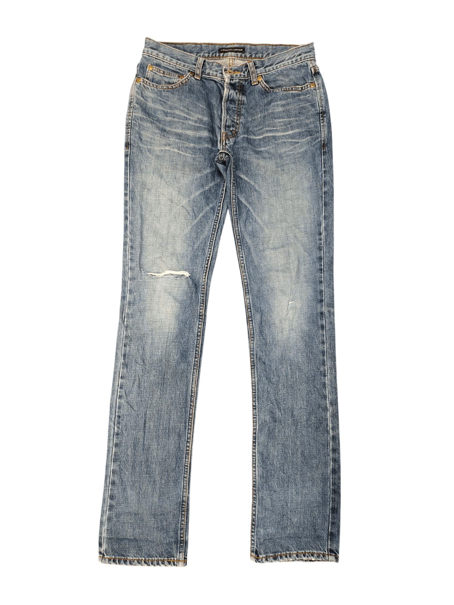 Lounge Lizard Japanese Brand Lounge Lizard Clawmark Distress Denim Jeans Size US 30 / EU 46 - 1 Thumbnail