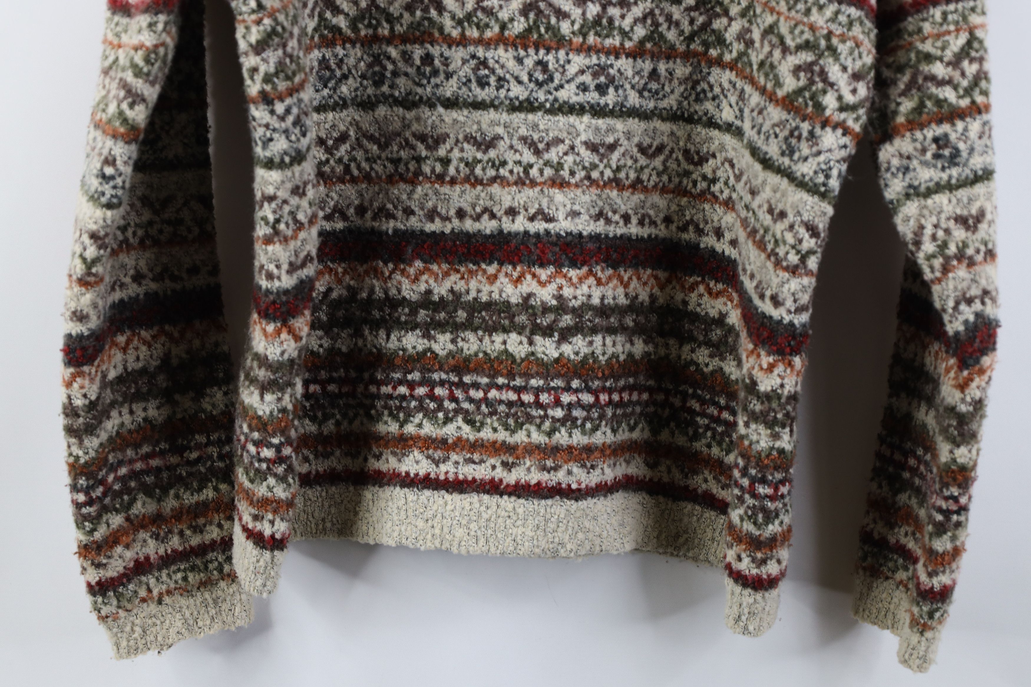 Vintage Vintage 90s Streetwear Blend Knit Fair Isle Crewneck Sweater Size M / US 6-8 / IT 42-44 - 10 Thumbnail