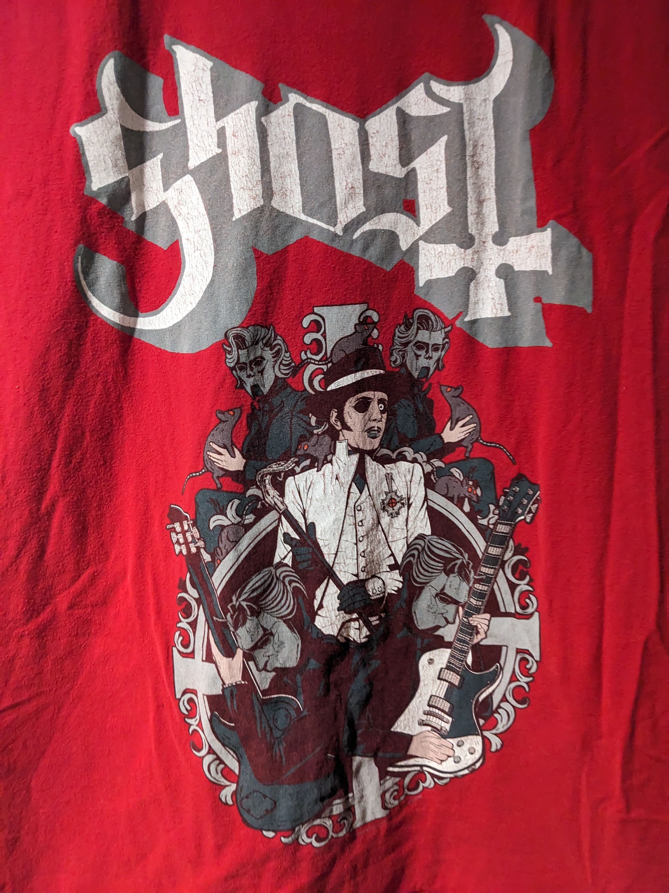 Band Tees × Vintage Vintage 2018 Ghost Band Tour Red Large Sleeveless T-Shirt Size US L / EU 52-54 / 3 - 2 Thumbnail