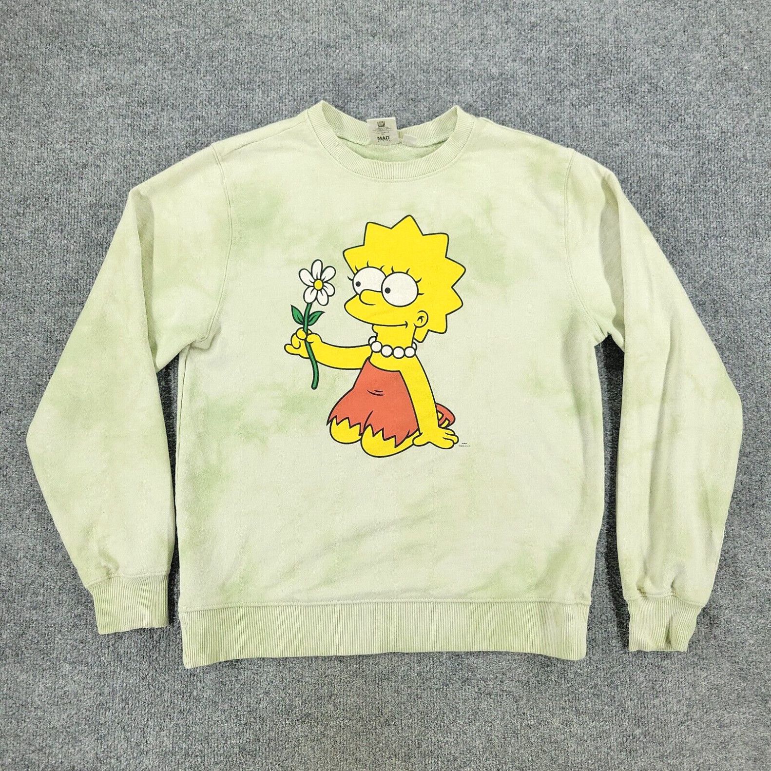 Vintage The Simpsons Sweatshirt Women Small Green Lisa Simpson Graphic Long  Sleeve Adult | Grailed