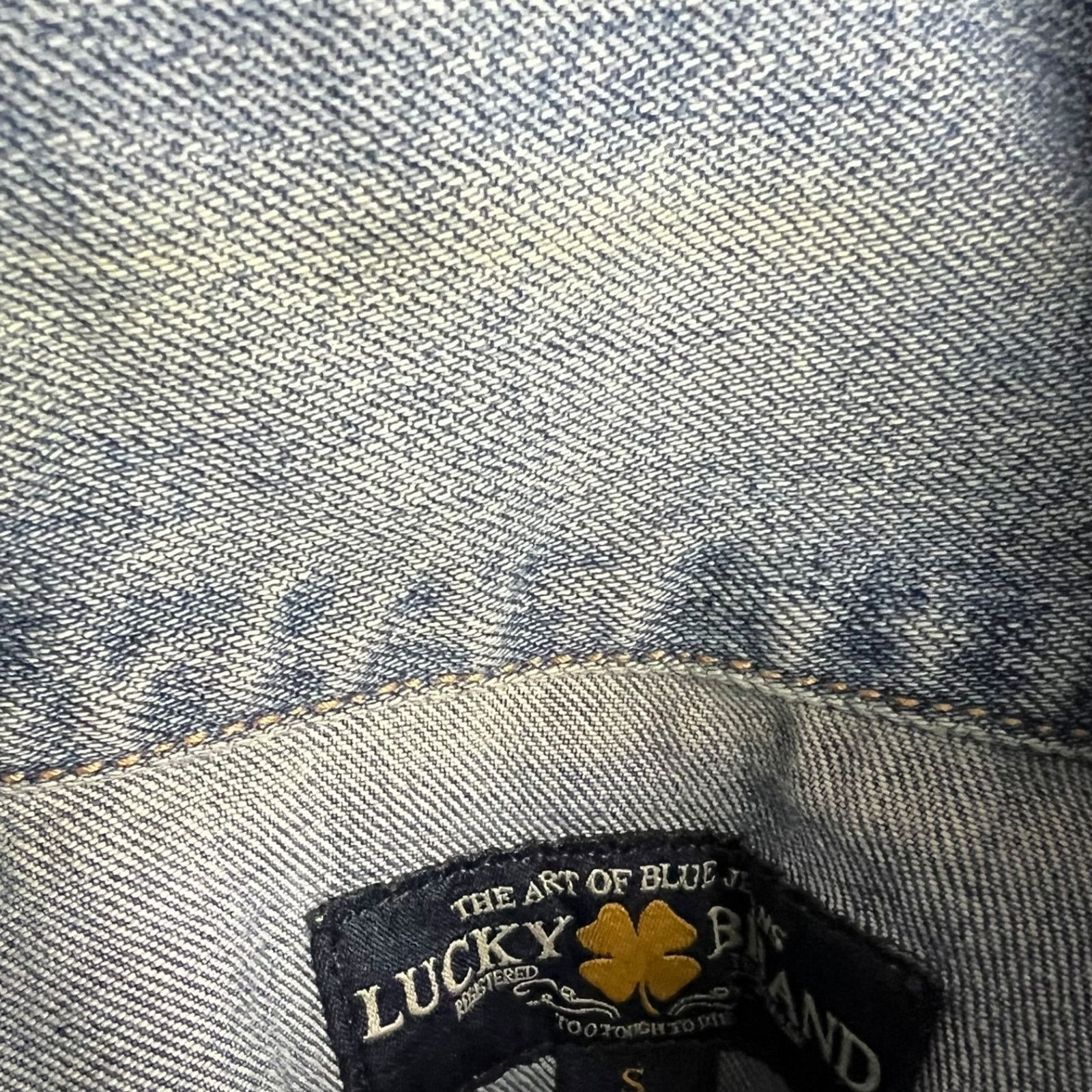 Lucky Brand Lucky Brand Women's Small Tomboy Trucker Blue Denim Jacket Size S / US 4 / IT 40 - 7 Thumbnail