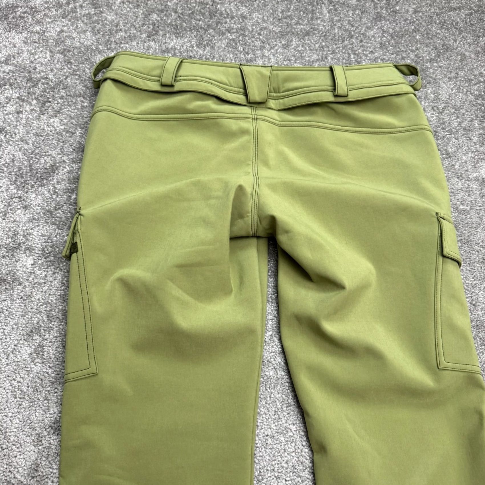 Volcom VINTAGE Volcom Pants? No, Vintage: No — Volcom Cargo Pants Women Large Green Bootcut Inseam 34in Leather? Size 36" / US 14 / IT 50 - 5 Thumbnail