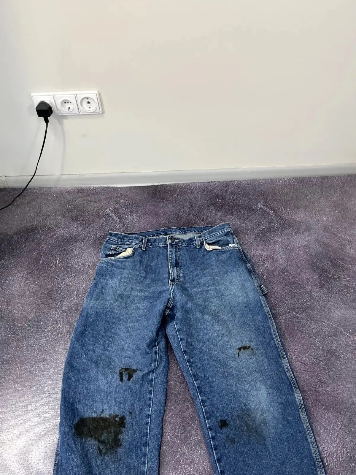 Dickies × Vintage Vintage Dickies Blue Work Denim Hype Baggy Jeans Size US 36 / EU 52 - 7 Thumbnail