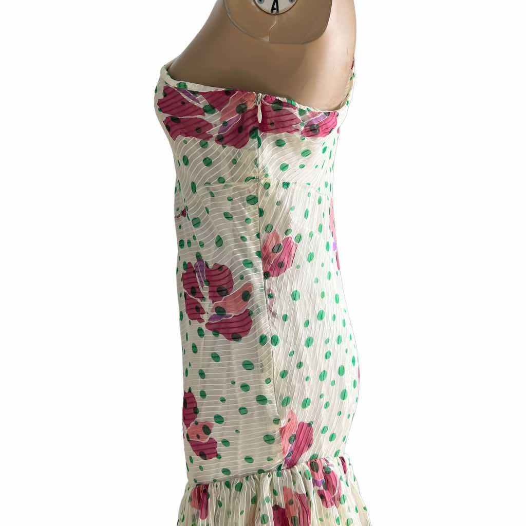 Paul & Joe NWT Paul & Joe Silk One-Shoulder Floral Asymmetrical Dress Size M / US 6-8 / IT 42-44 - 6 Thumbnail
