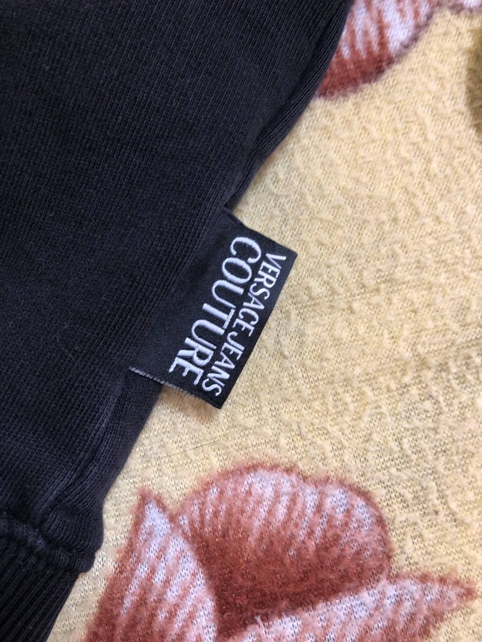 Versace Jeans Couture Versace Jeans Couture Big Logo Men's Black Crewneck Sweater Size US XL / EU 56 / 4 - 4 Thumbnail