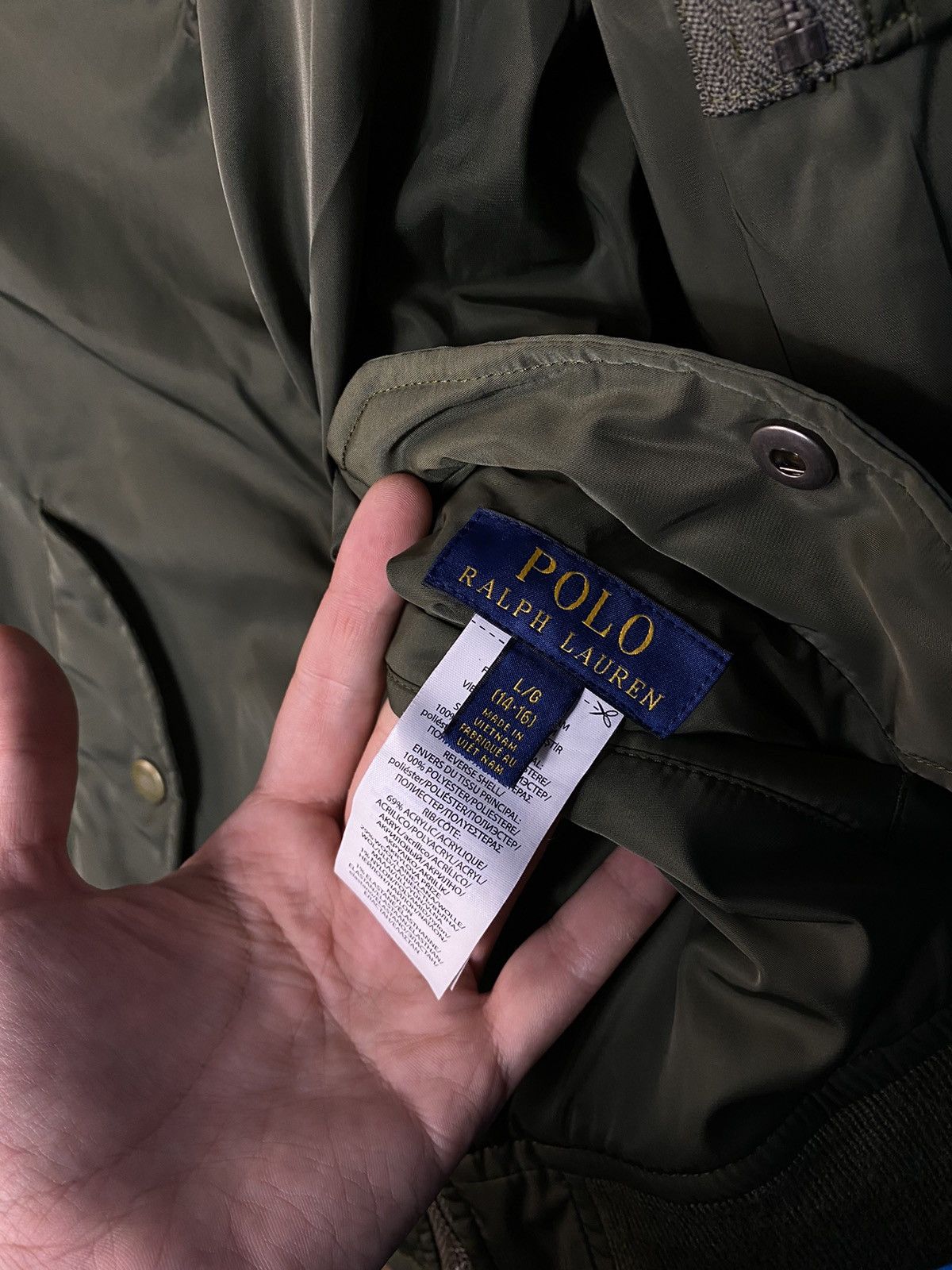 Polo Ralph Lauren × Ralph Lauren × Vintage 🔥 RALPH LAUREN TWO WAY BOMBER JACKET ( 14-16 years ) Size US XS / EU 42 / 0 - 8 Thumbnail