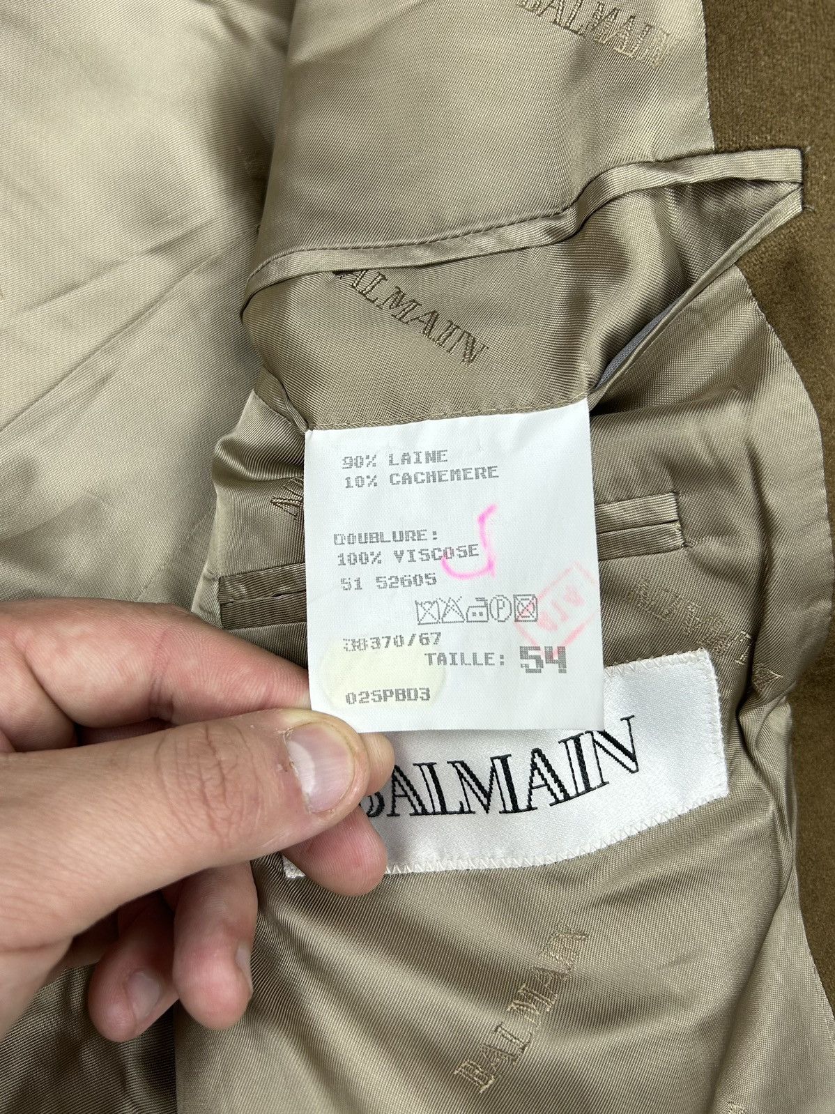 Balmain Balmain Vintage Blazer Size 54R Size 54R - 6 Thumbnail