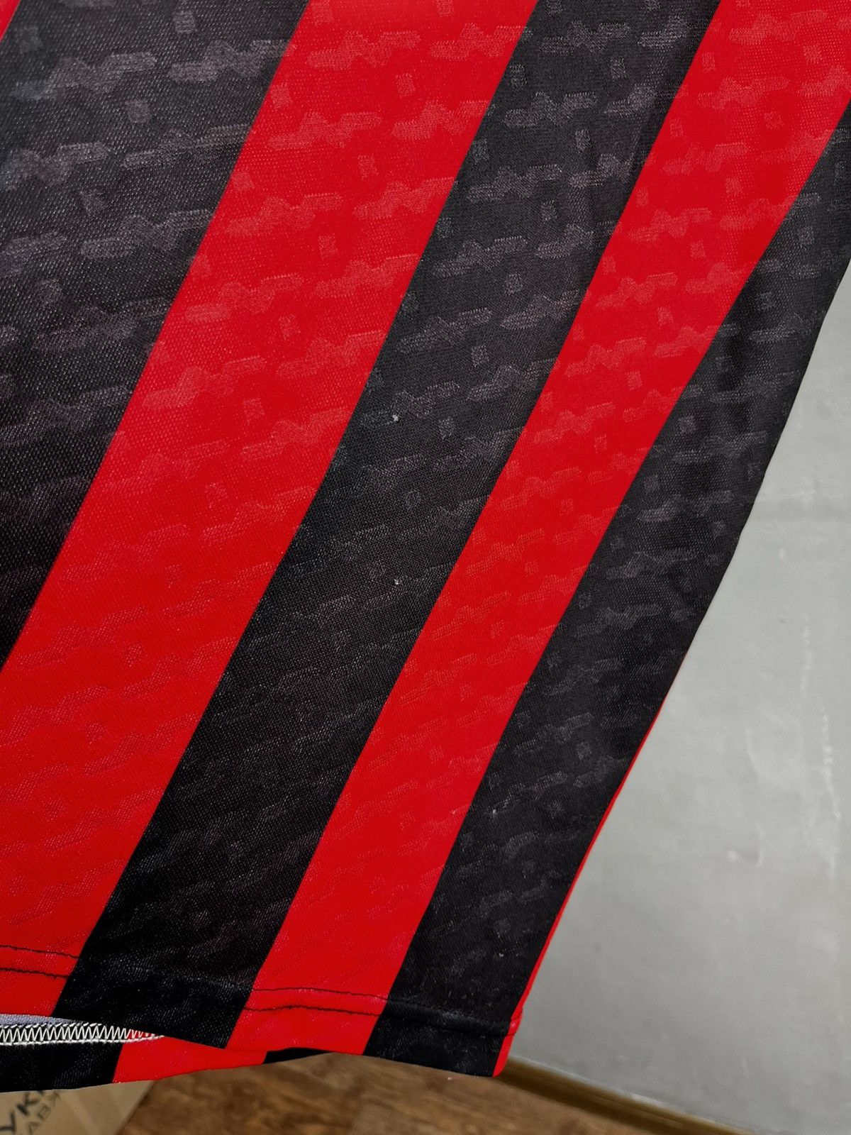 Vintage AC Milan Jersey vintage 90s football Soccer retro replica Size US XL / EU 56 / 4 - 6 Thumbnail