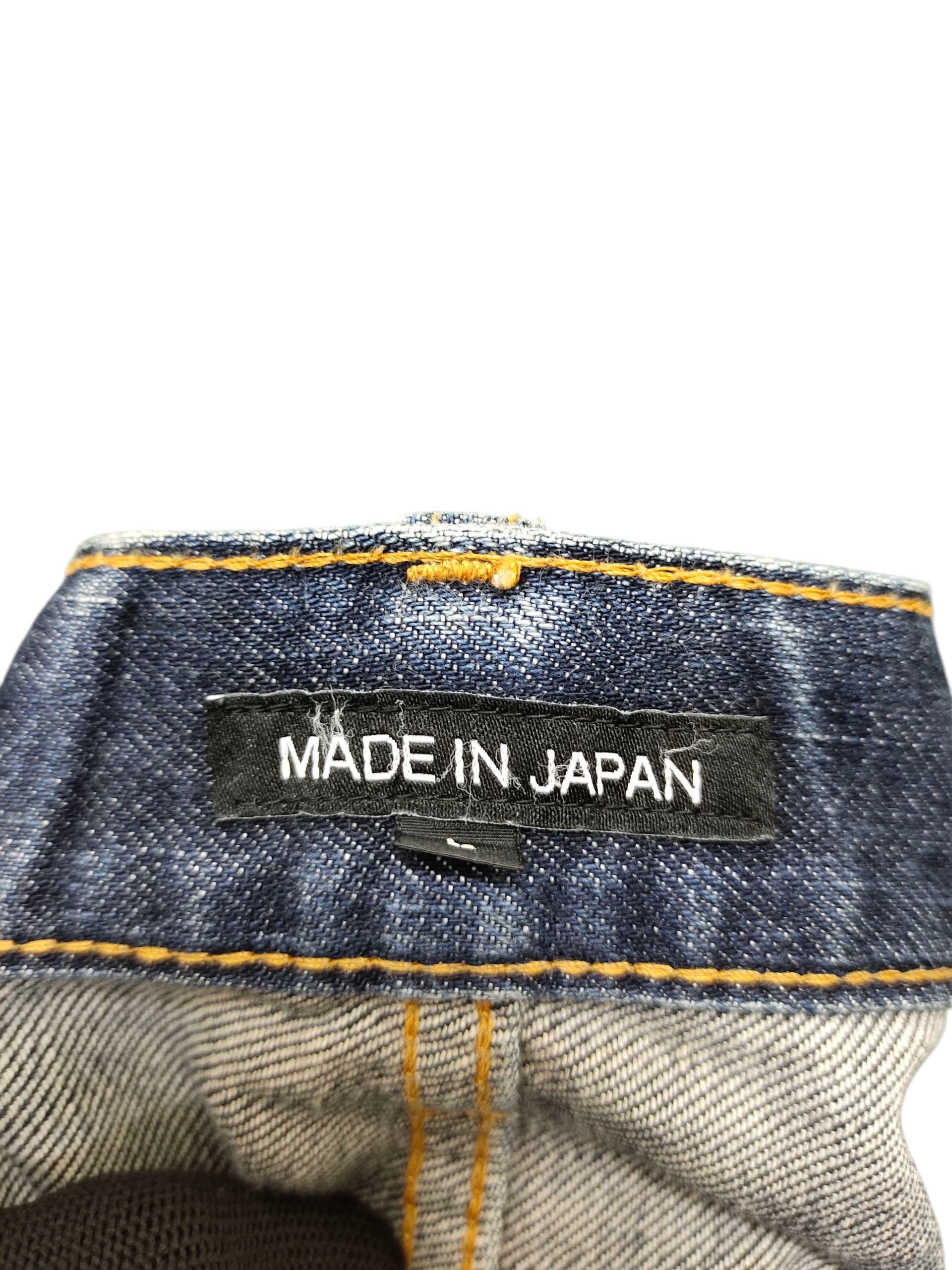 Beams Plus Beams Japan Asymmetrical Clawmark Faded Denim Jeans Size US 32 / EU 48 - 11 Thumbnail