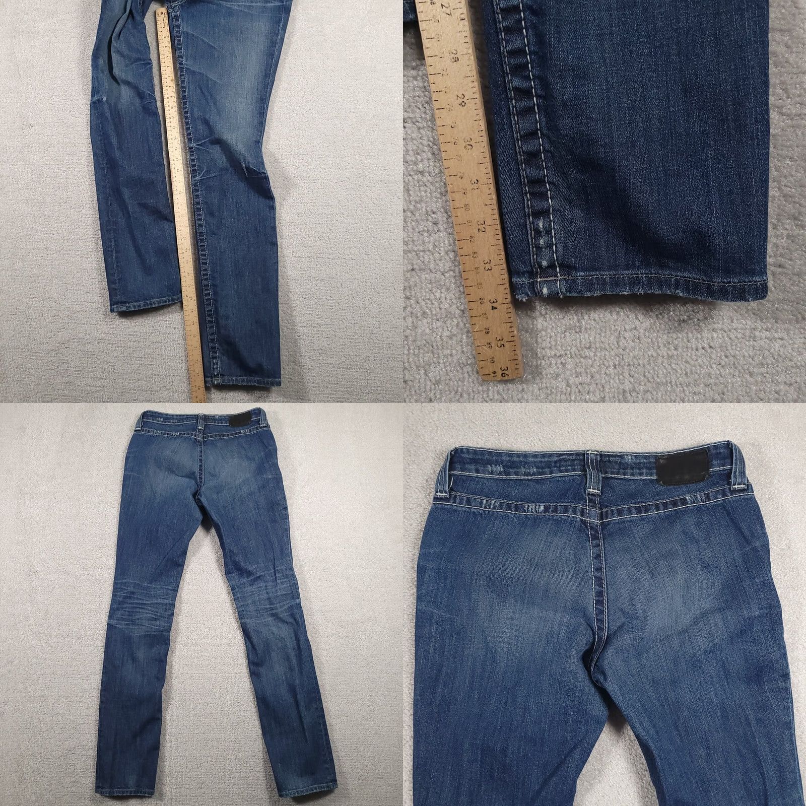 Denime BIG STAR Jeans Women's 28L Maddie Mid Rise Distressed Stretch Denim Cowgirl Jeans Size 28" / US 6 / IT 42 - 9 Thumbnail