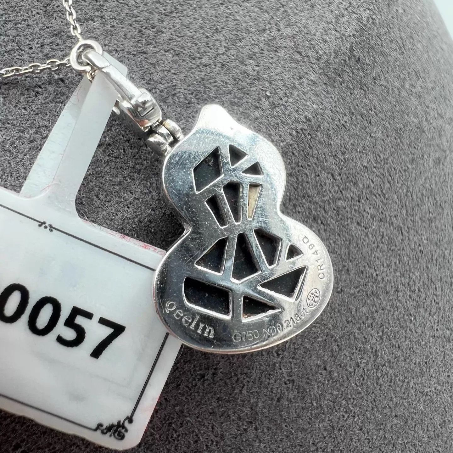 Other QEELIN 18K White Gold Black Silver Gourd Size ONE SIZE - 3 Thumbnail