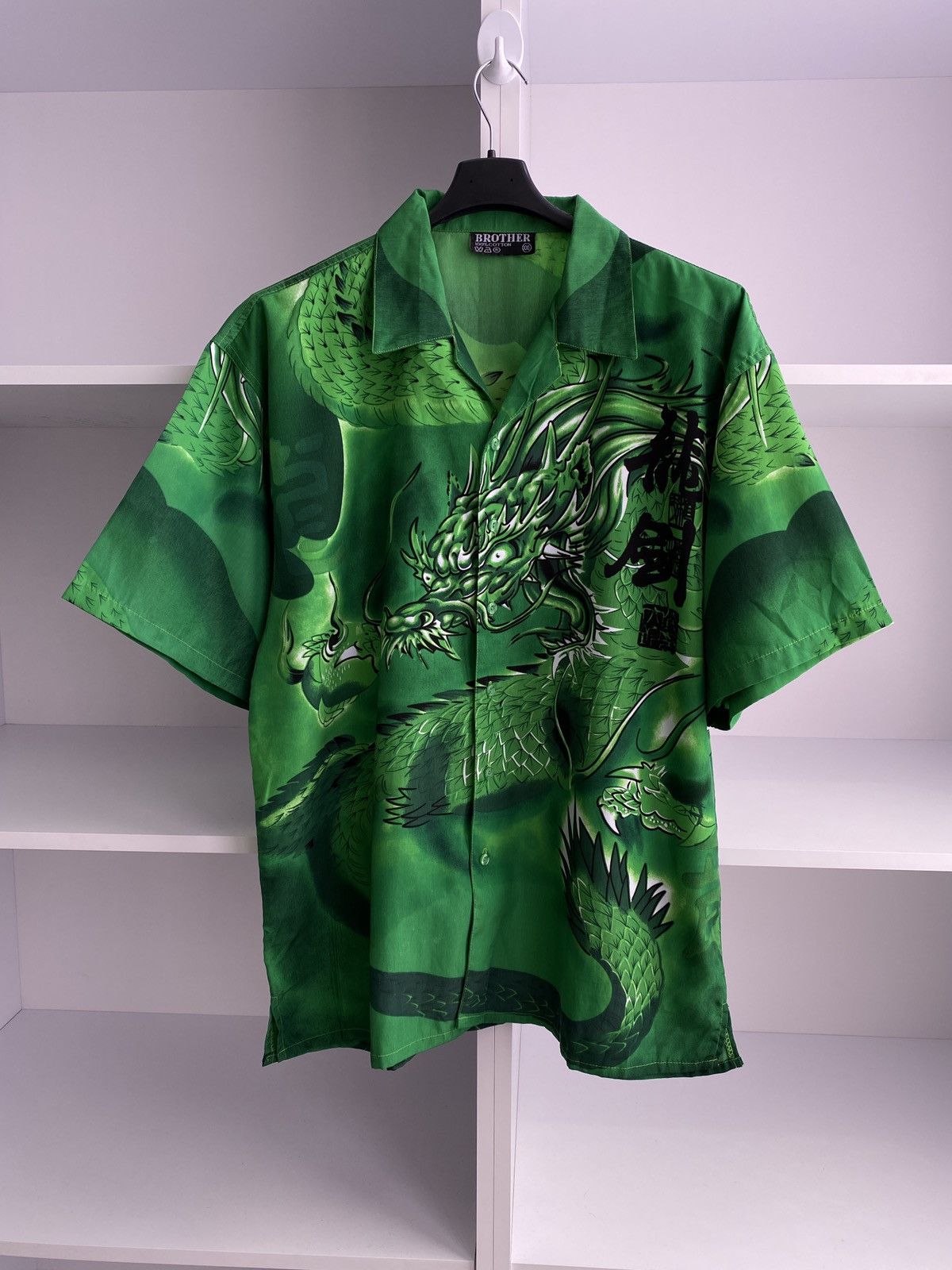 Japanese Brand × Vintage Vintage Japanese Style Dragon Short Sleeve Shirt Size US XXL / EU 58 / 5 - 3 Thumbnail