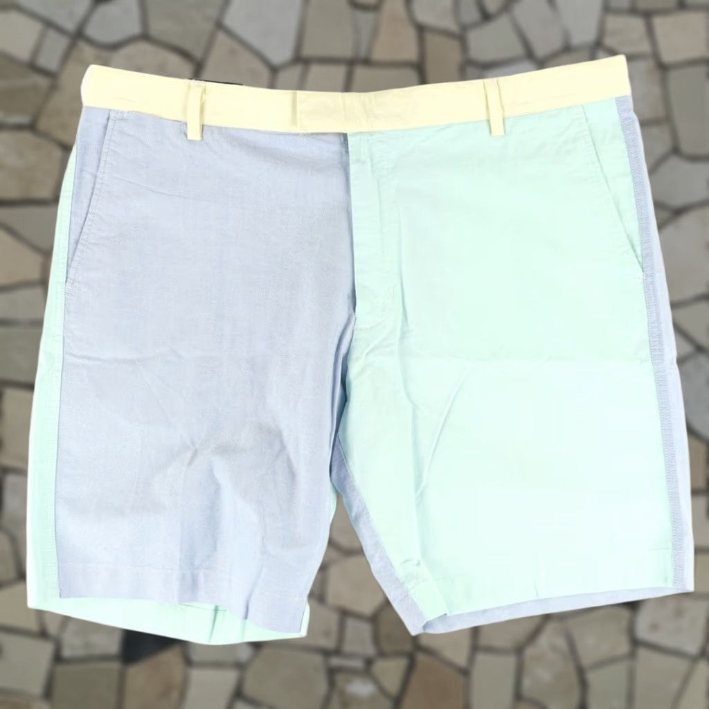Chaps Chaps Oxford Panel Cotton Khaki Chino Shorts Multi-Colored Colorblock Men's 40 Size US 40 / EU 56 - 1 Thumbnail