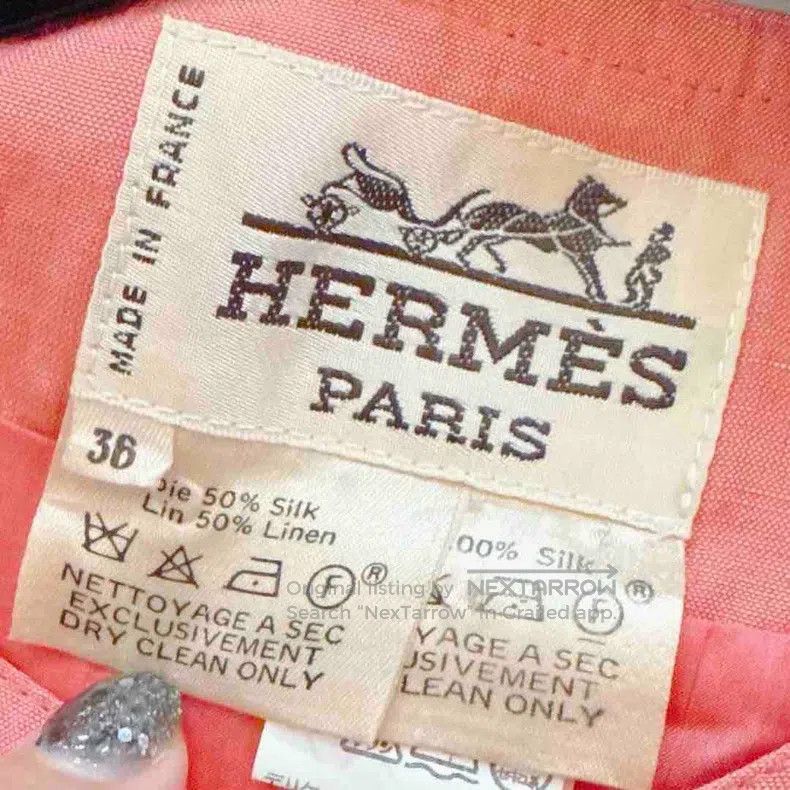 Hermes Hermes Silk Linen Dress Size XS / US 0-2 / IT 36-38 - 7 Thumbnail