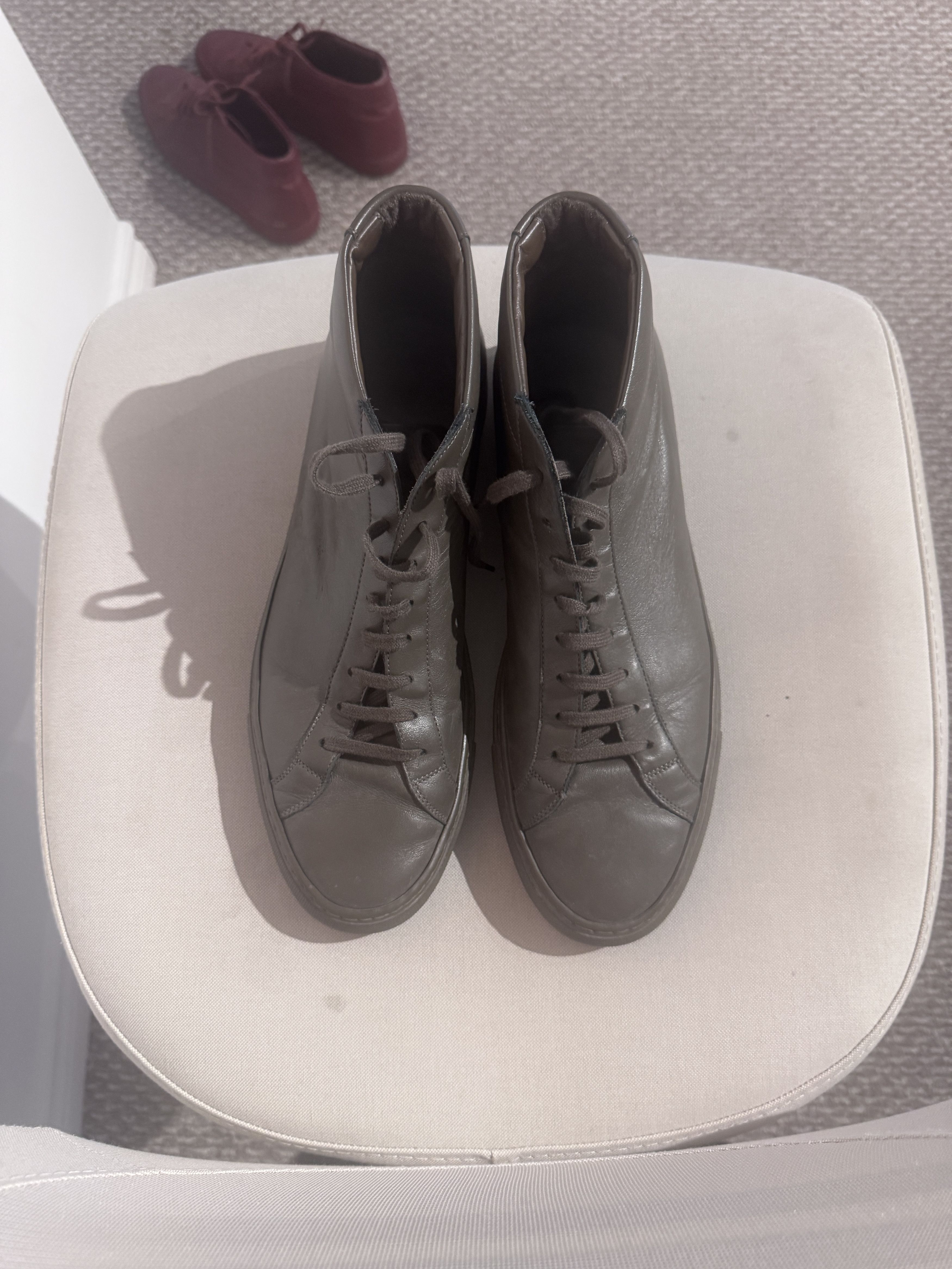 Common Projects Common Projects Original Achilles Mid — Dark Brown Leather Size US 11 / EU 44 - 5 Thumbnail