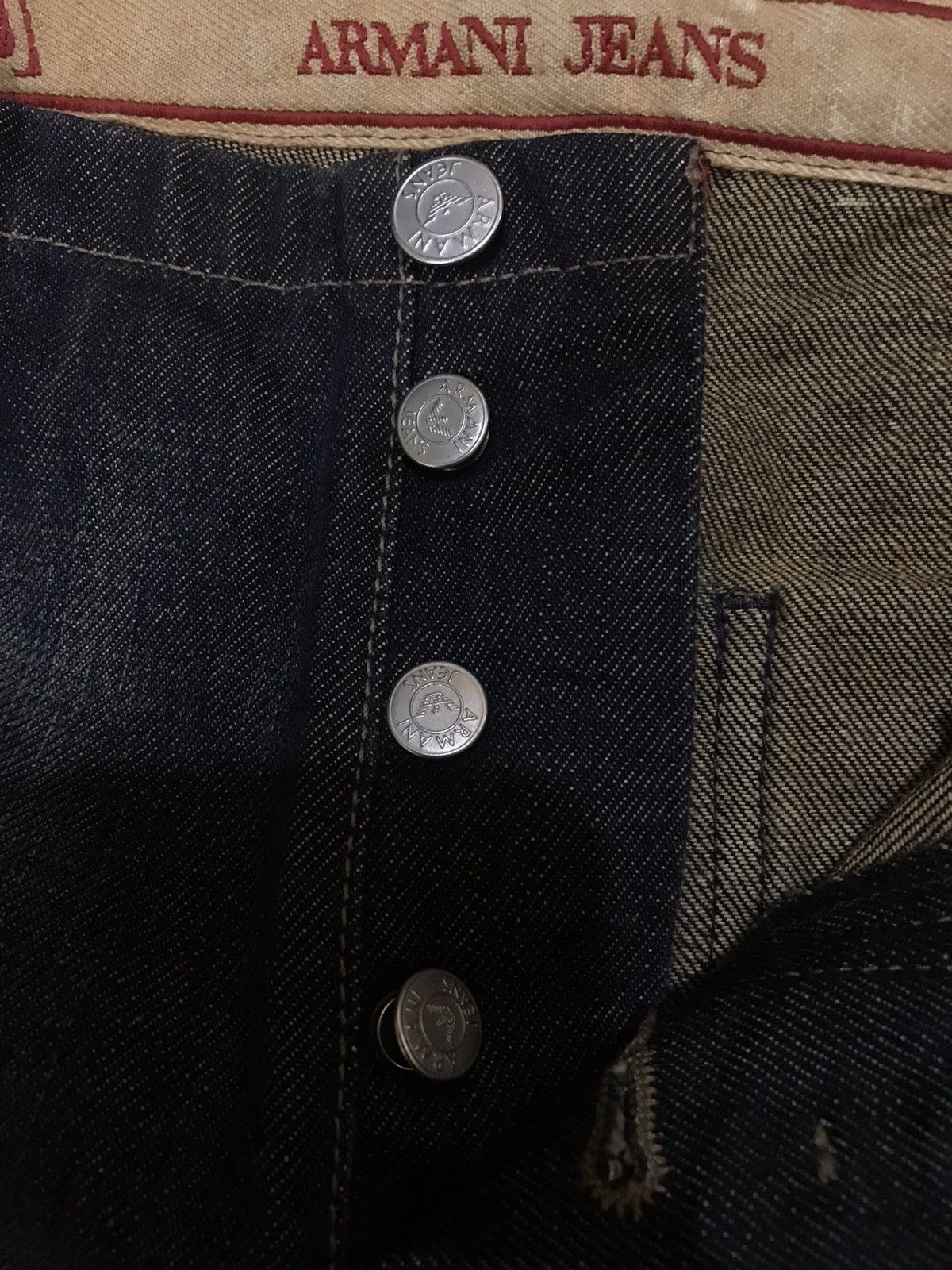 Emporio Armani × Japanese Brand × Vintage ARMANI JEANS VINTAGE DENIM CARGO Size US 34 / EU 50 - 9 Thumbnail