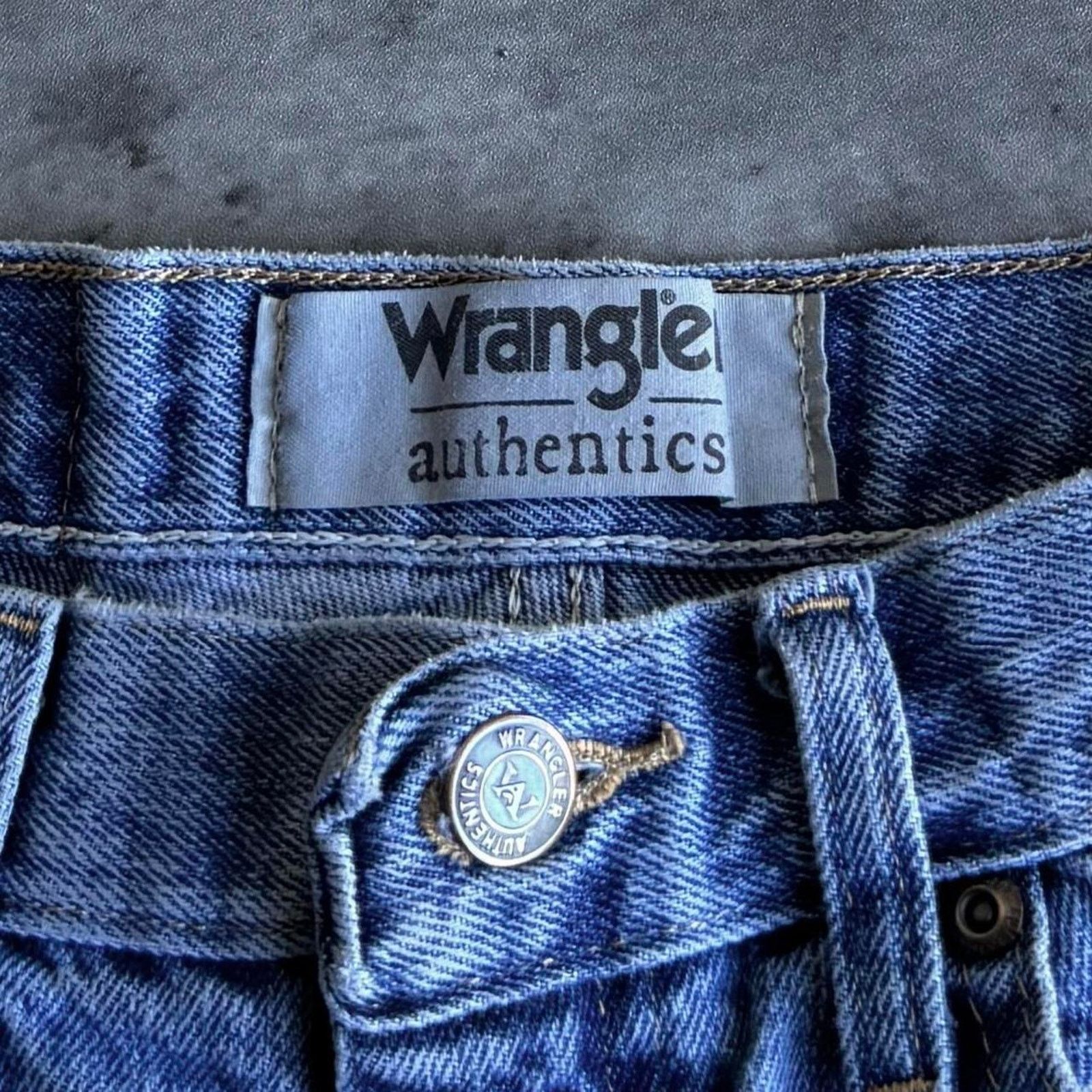Vintage × Wrangler Vintage Y2K Blue Denim Essential Wrangler Denim Jeans Size US 29 - 4 Thumbnail