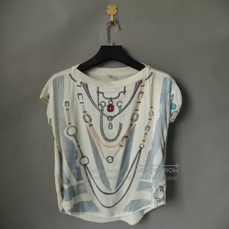 Hermes Hermes Silk Cashmere Printed Top Size XS / US 0-2 / IT 36-38 - 1 Thumbnail