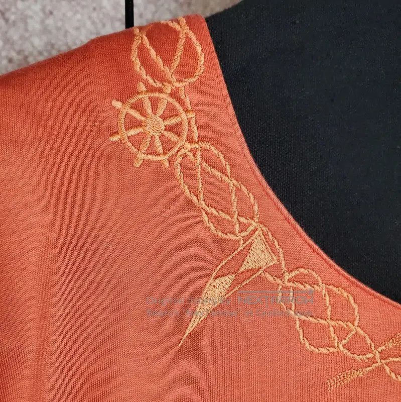 Burberry Burberry Red Cotton Logo Embroidered T-Shirt. Size M / US 6-8 / IT 42-44 - 7 Thumbnail