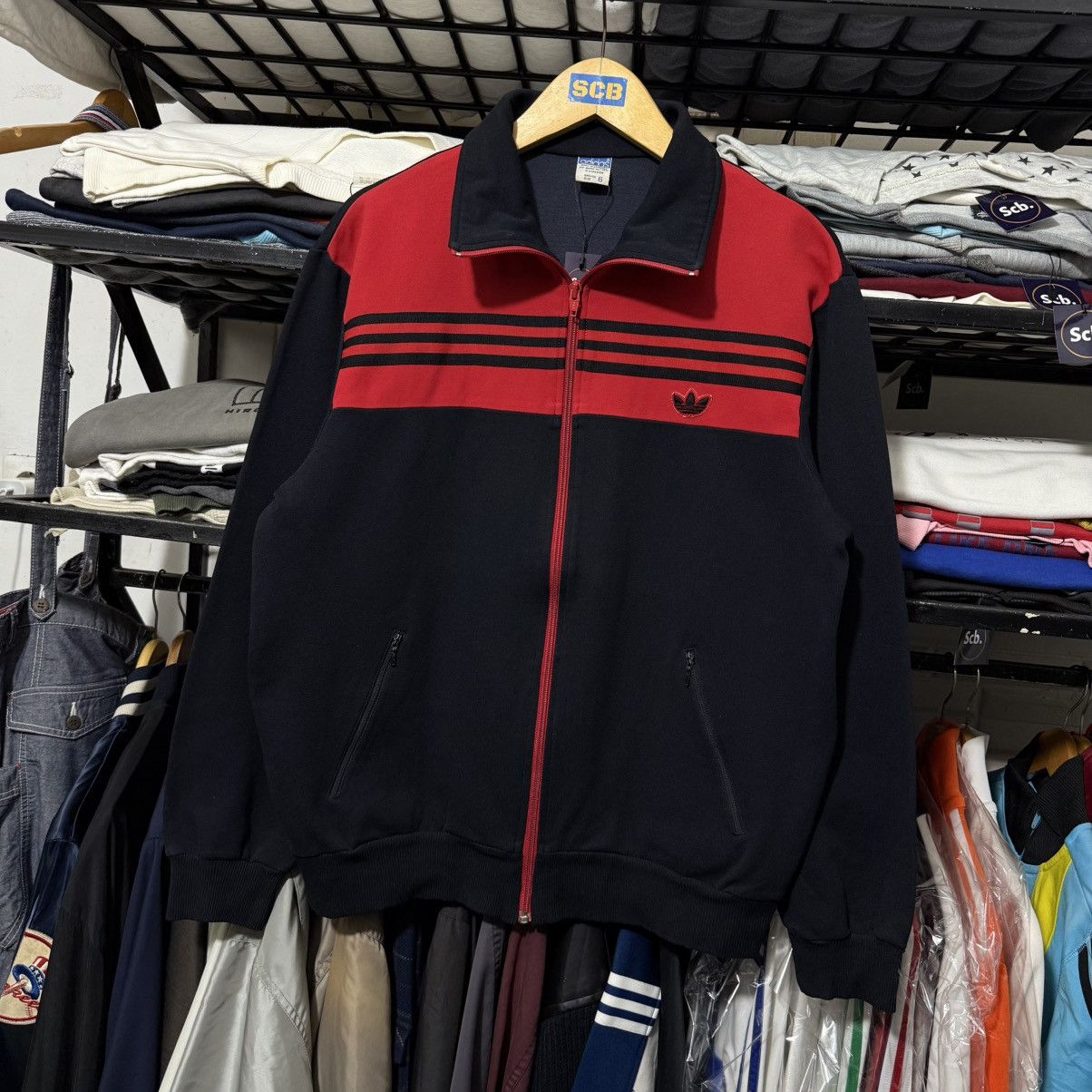 Vintage Vintage 80s 90s adidas w.germany by descente track top Size US L / EU 52-54 / 3 - 6 Thumbnail