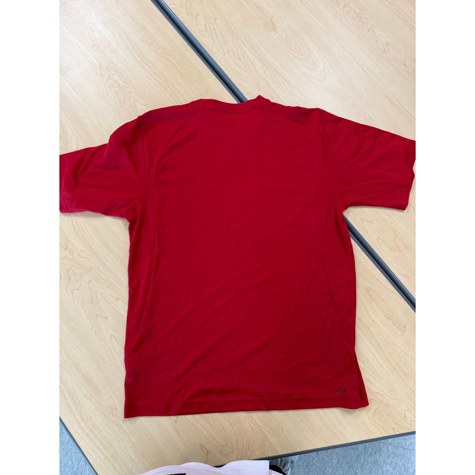 Adidas Adidas Red Activewear Shirt Size M Men’s 3-Stripes Tee Size US M / EU 48-50 / 2 - 2 Thumbnail