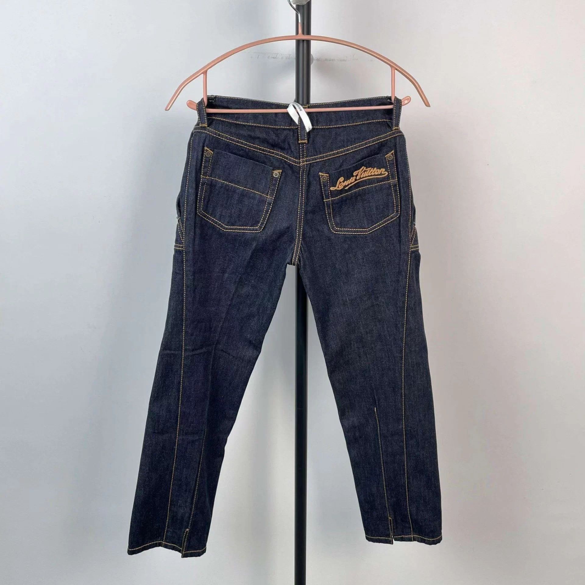 Louis Vuitton LV Wide-Leg Jeans 34 Blue A no extras Size 25" / US 0 / IT 36 - 2 Thumbnail