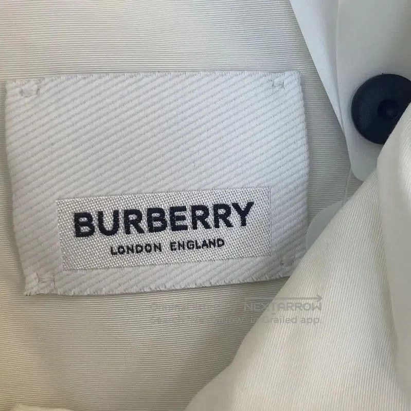 Burberry Burberry White Cotton Women's Jacket. Size S / US 4 / IT 40 - 5 Thumbnail