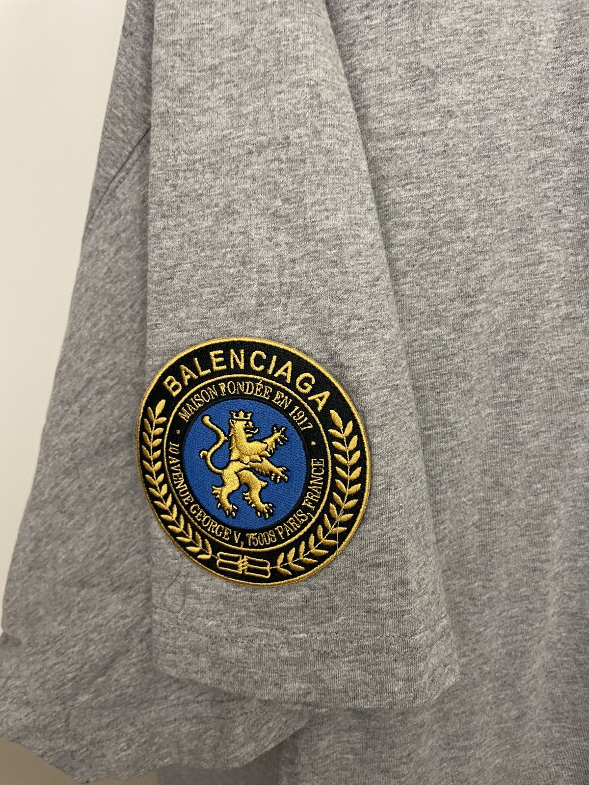 Balenciaga Grey cottom oversized t-shirt Size US XXL / EU 58 / 5 - 2 Thumbnail