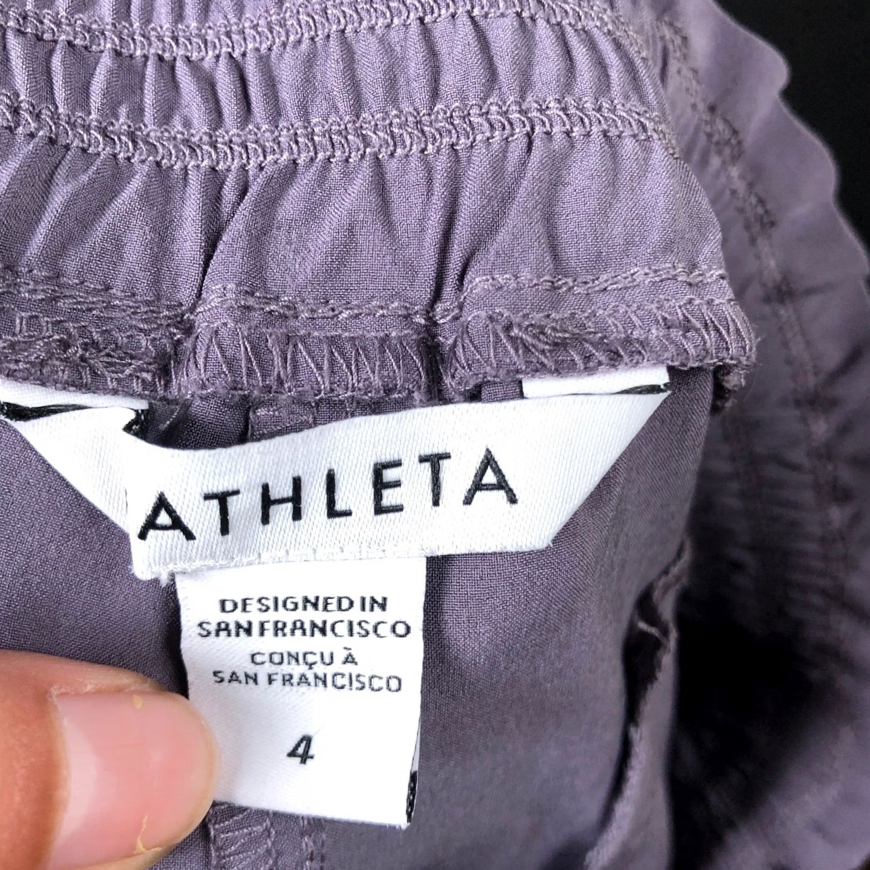 Athleta Athleta Womens Pants Dusty Violet Savannah Joggers Pockets Stretch 4 Size 27" / US 4 / IT 40 - 4 Thumbnail