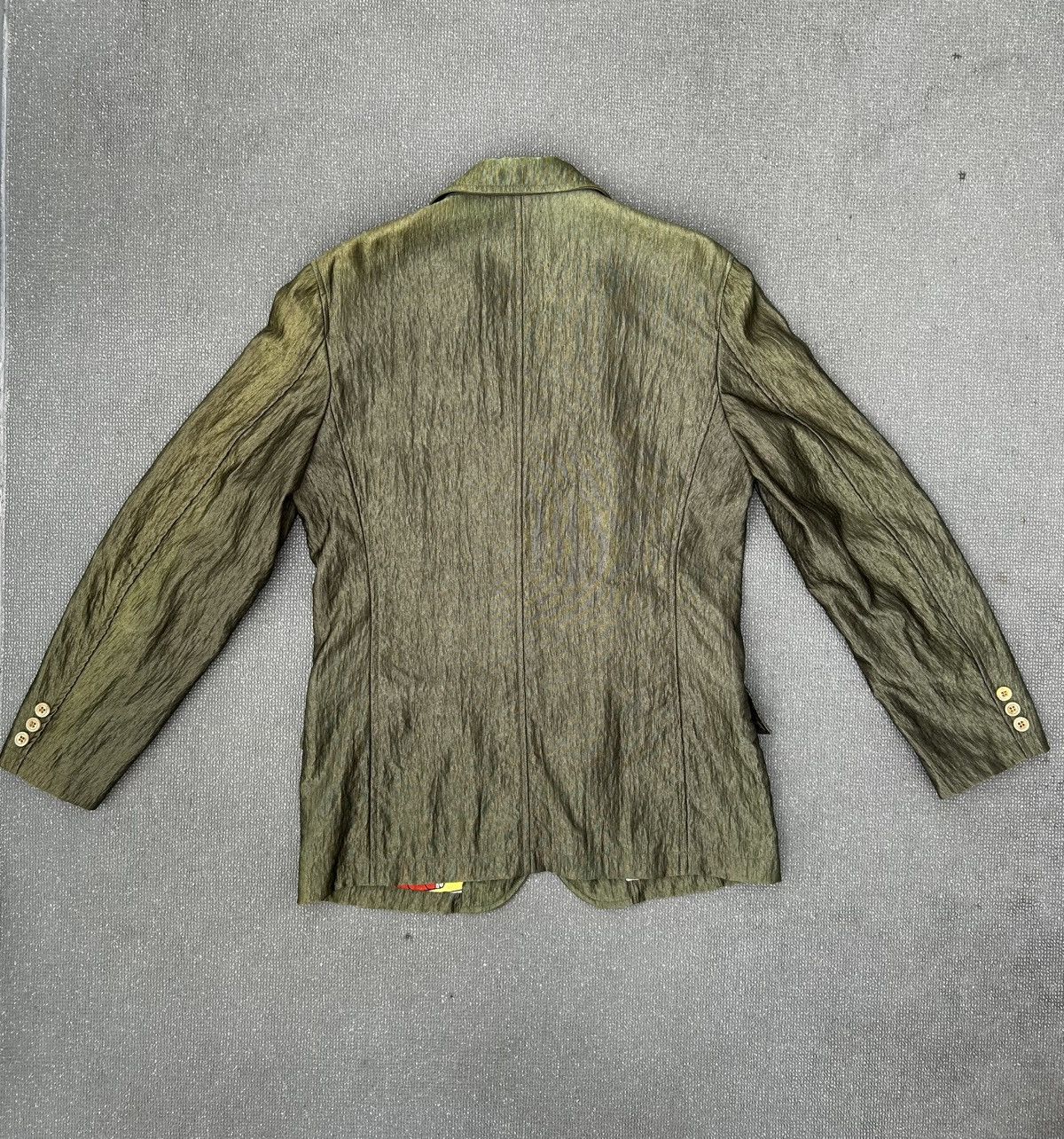 Comme des Garcons Homme Comme des Garçons 2003 cuba olive blazer/ smoking jacket Size 38R - 4 Thumbnail