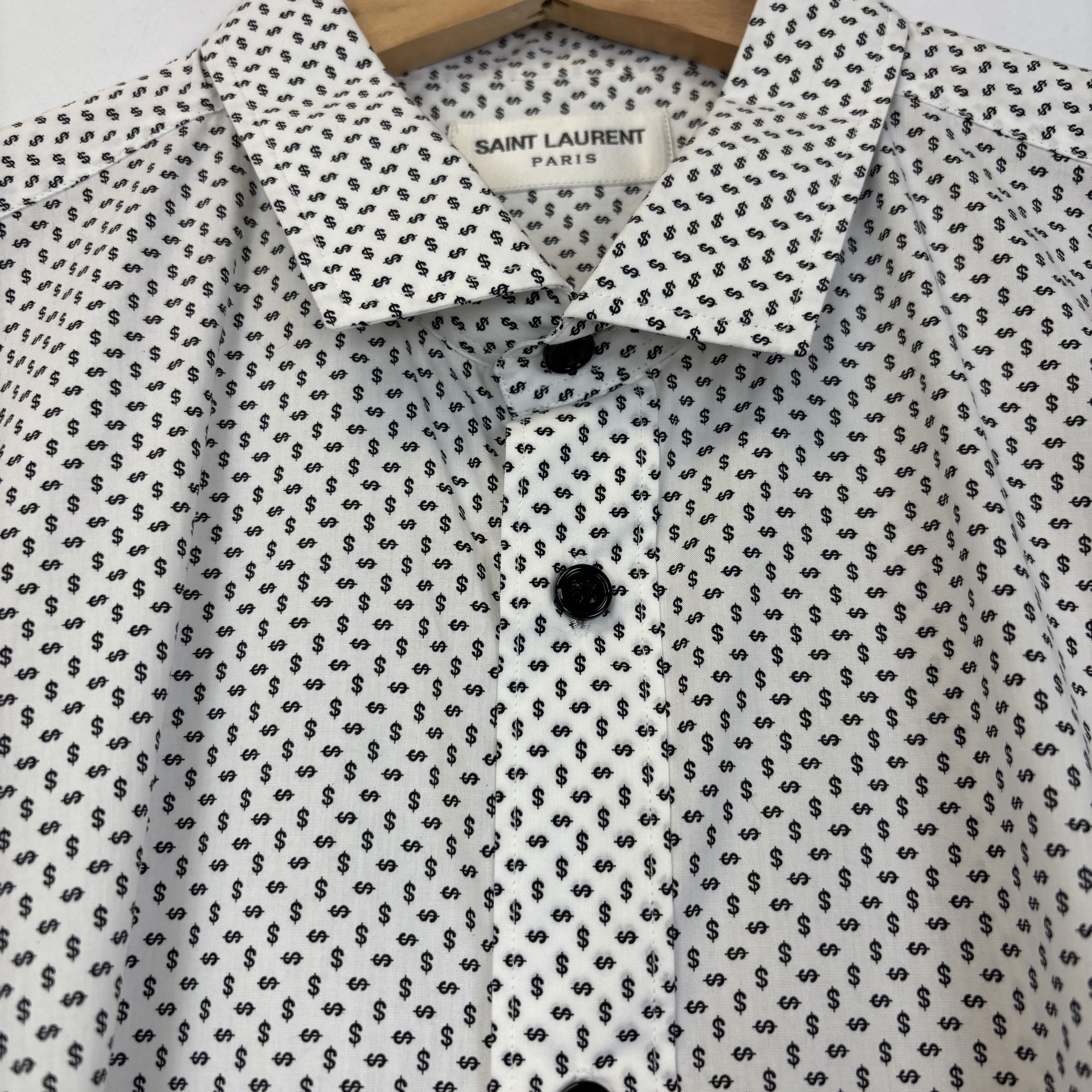 Saint Laurent Paris Saint Laurent $ Short Sleeve Shirt Size US L / EU 52-54 / 3 - 2 Thumbnail