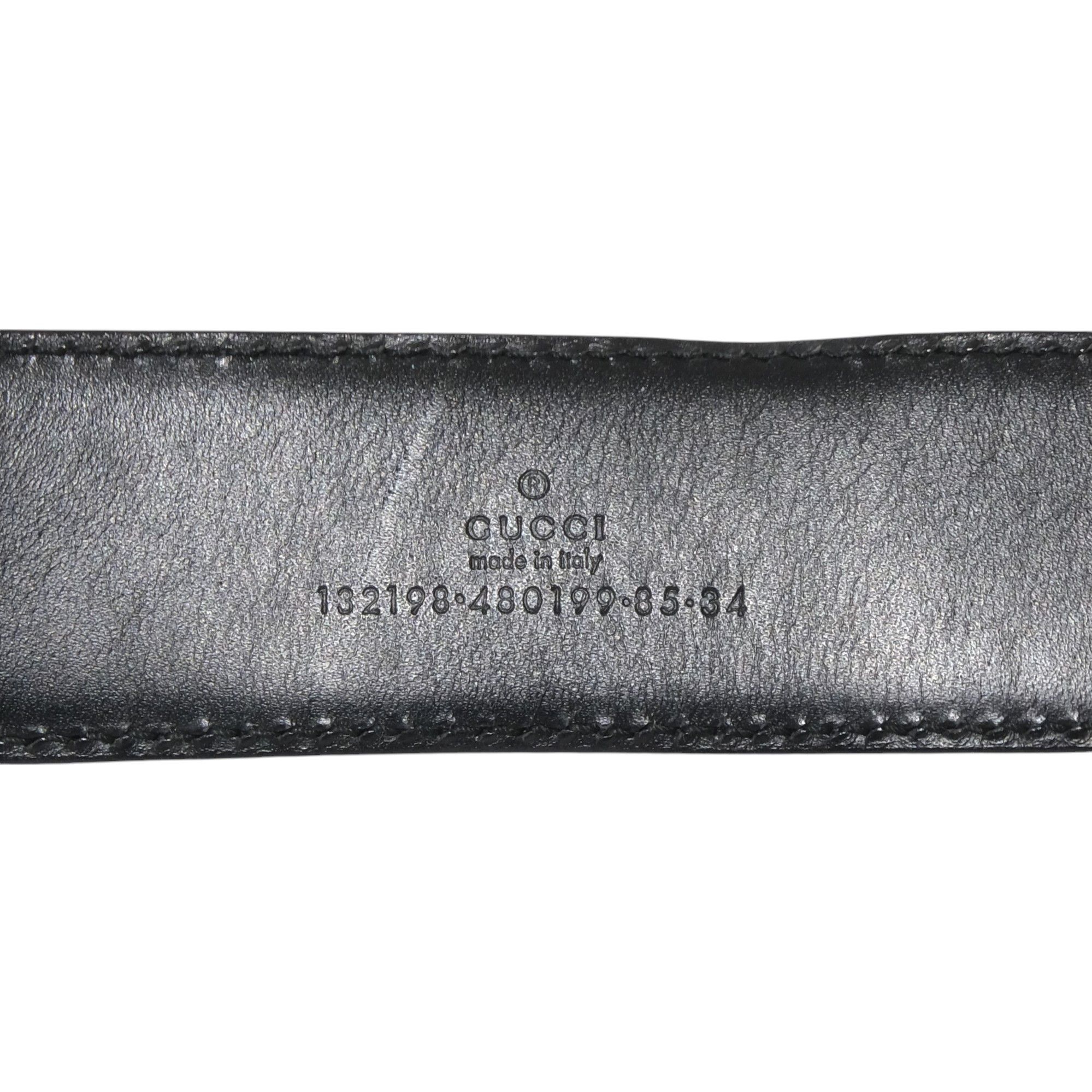 Gucci GG Grain Leather Belt Size ONE SIZE - 2 Thumbnail