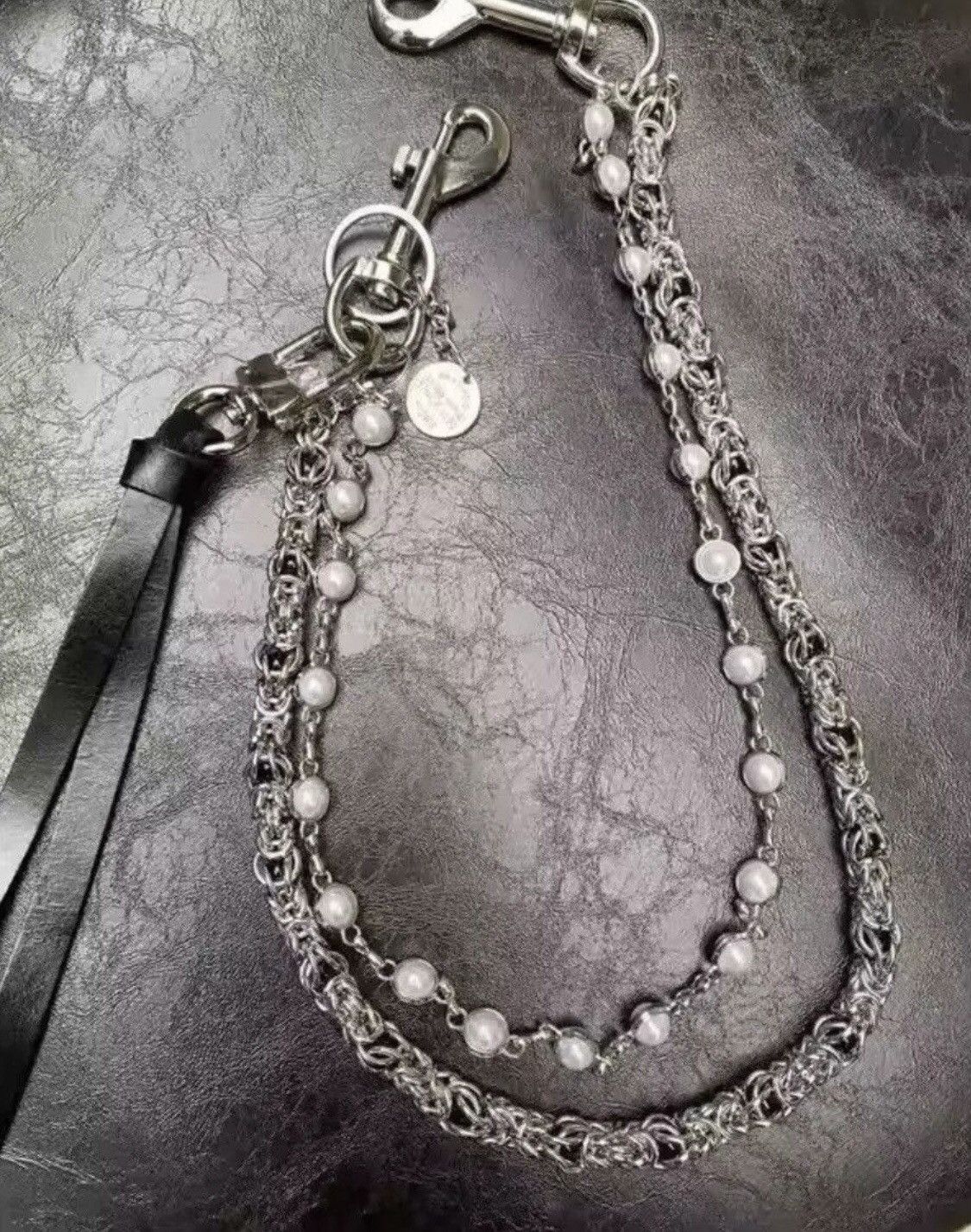 Japanese Brand 2 Layer Natural Echo Pearled Wallet Chain Size ONE SIZE - 1 Thumbnail