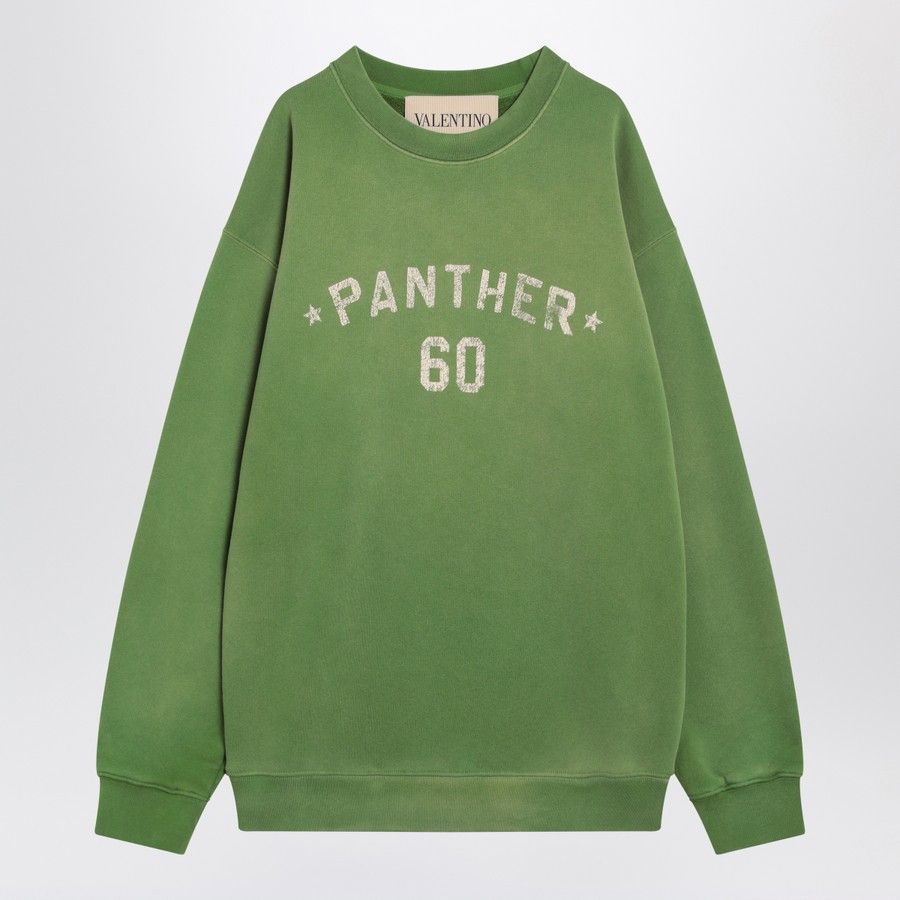 Valentino o1d2blof1025 Crewneck Sweatshirt Chez Valentino in Green Size US S / EU 44-46 / 1 - 1 Thumbnail