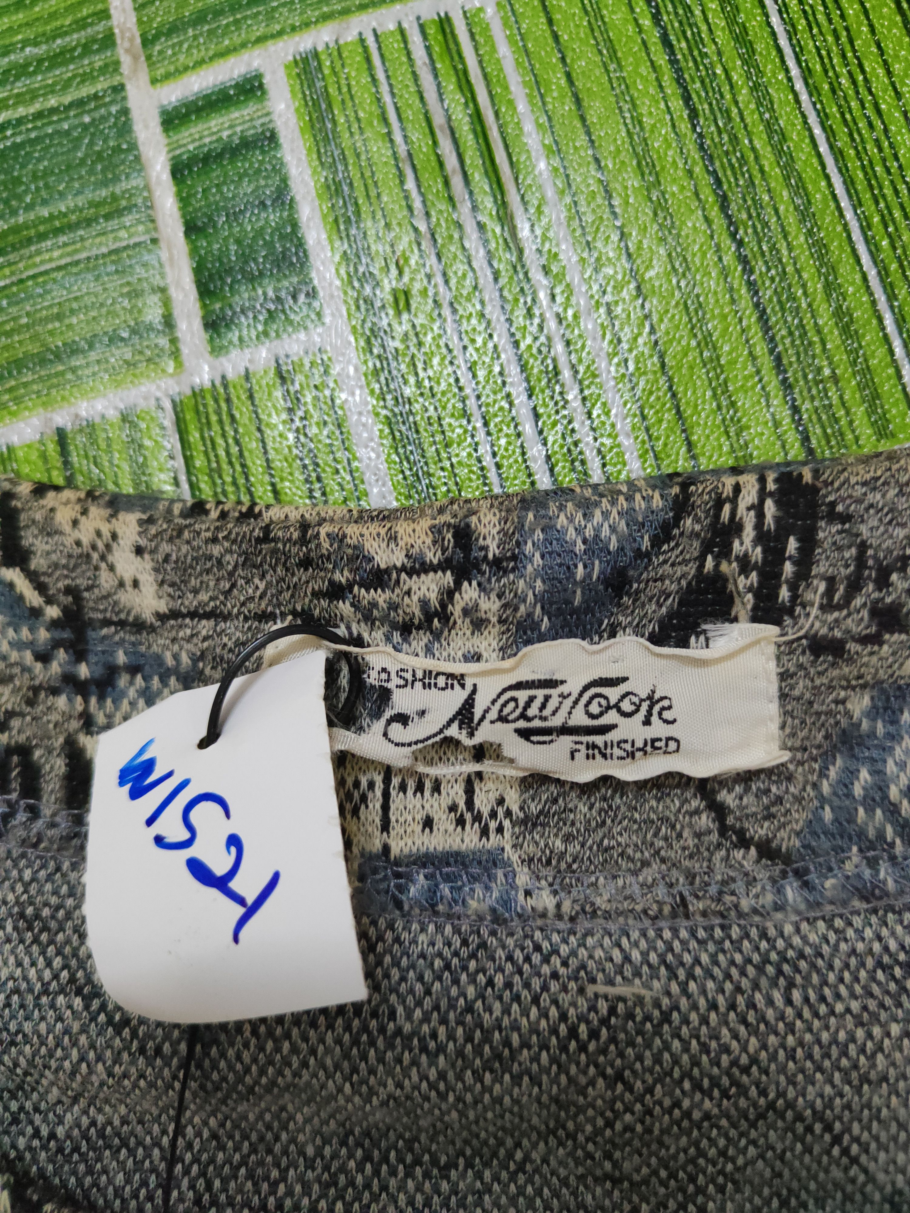 Homespun Knitwear × New Look × Vintage New Look Blue Gray Knitwear Blouses #W1521 Size L / US 10 / IT 46 - 13 Thumbnail