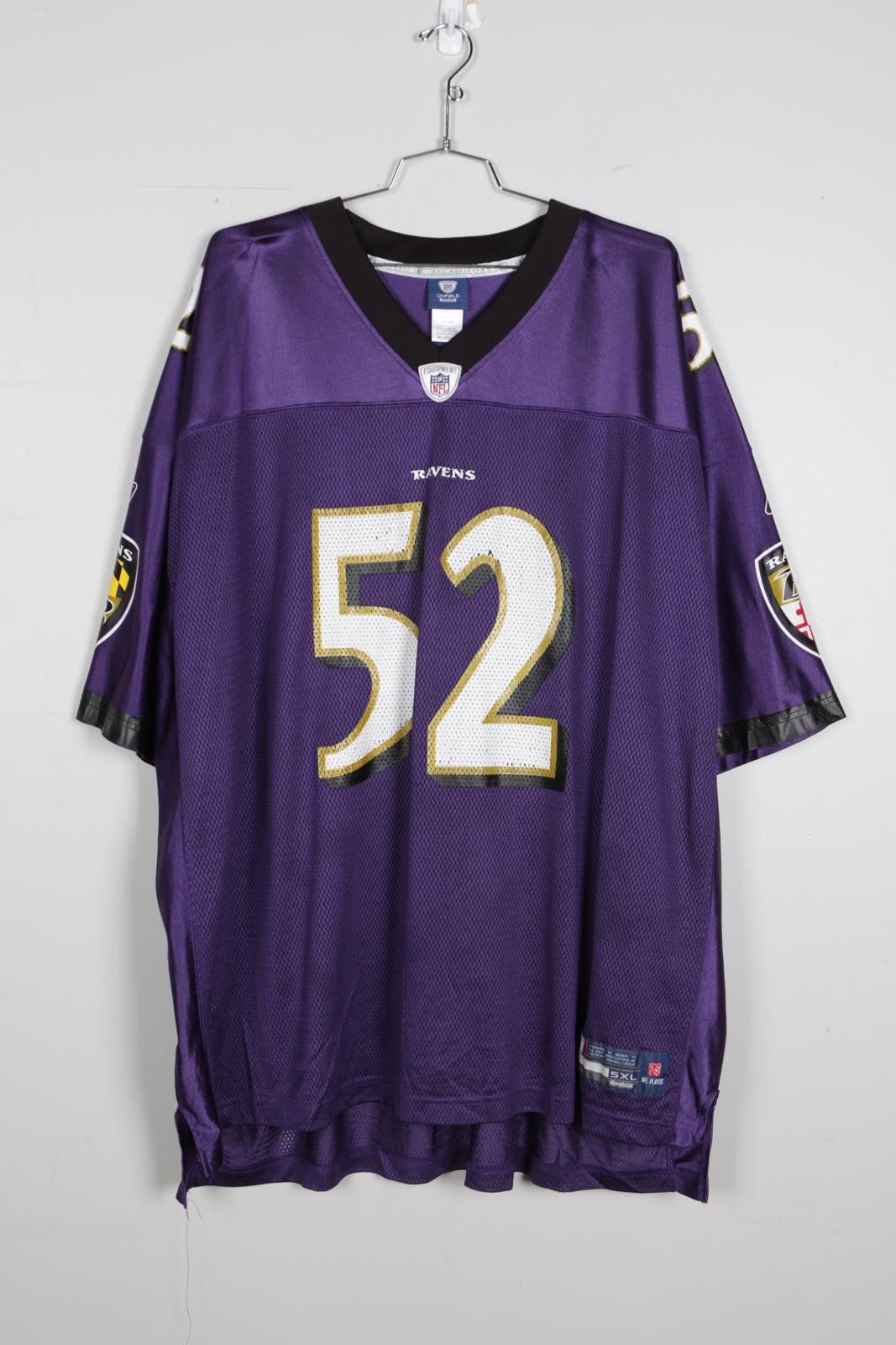 Reebok 2010's Reebok NFL Equipment Ravens Lewis #52 Football Jersey Size ONE SIZE - 1 Thumbnail