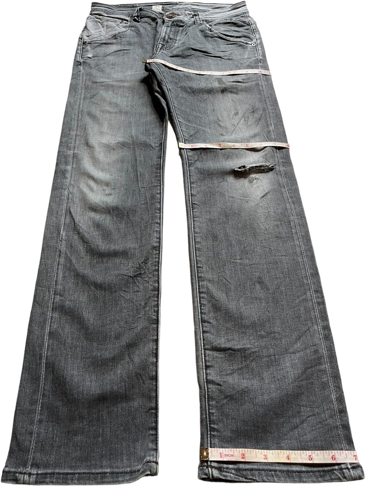 Volcom SALES🔥Vintage Volcom Faded Wash Distressed Skate Jeans Size US 31 - 13 Thumbnail