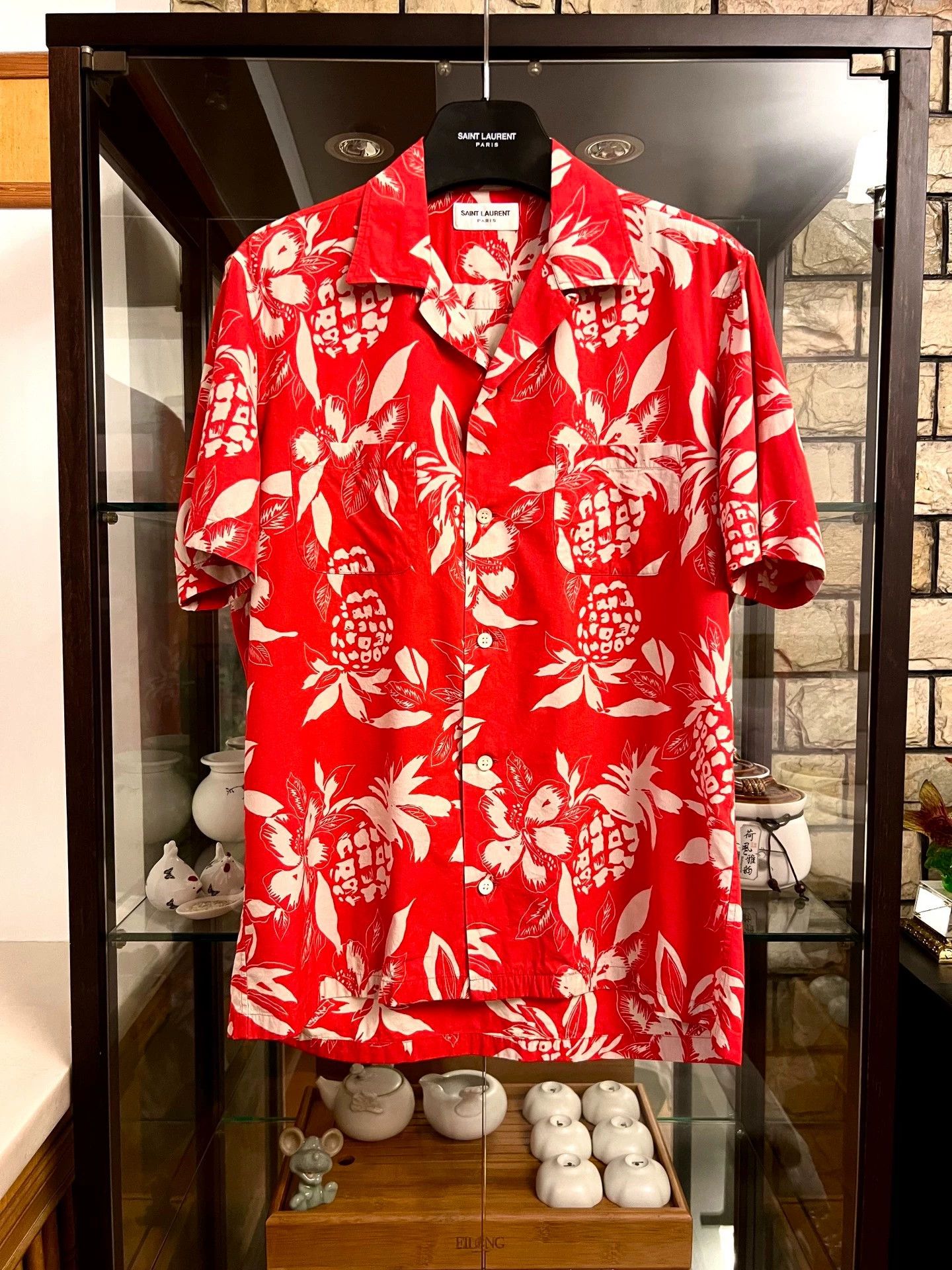 Saint Laurent Paris Saint Laurent Paris Cuban collar shirt Size US S / EU 44-46 / 1 - 1 Thumbnail