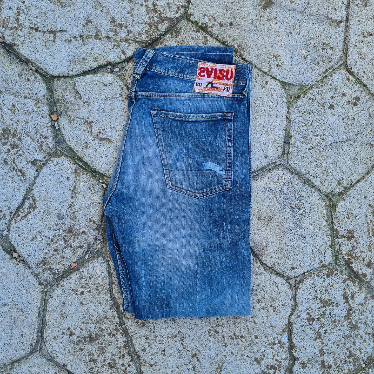 image of Evisu Jeans in Blue, Men's (Size 34)