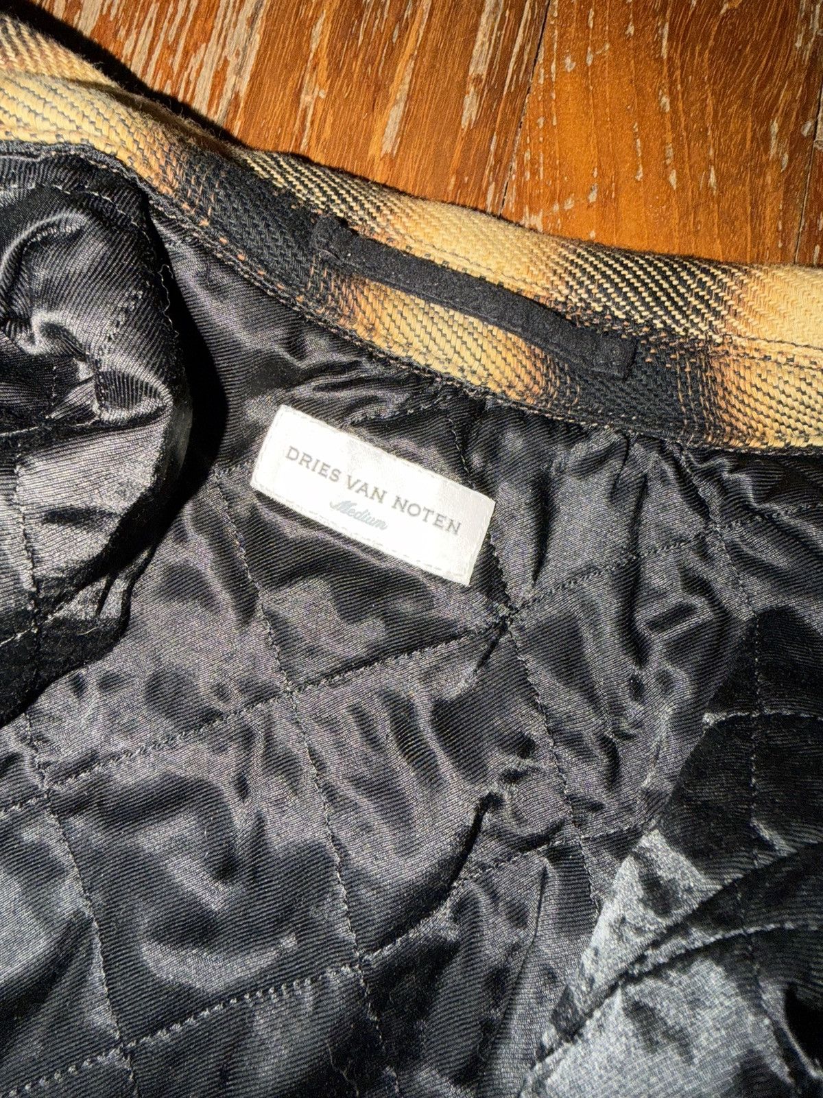 Dries Van Noten Brown Ombre Check Flannel Utility Shirt Size US M / EU 48-50 / 2 - 6 Thumbnail