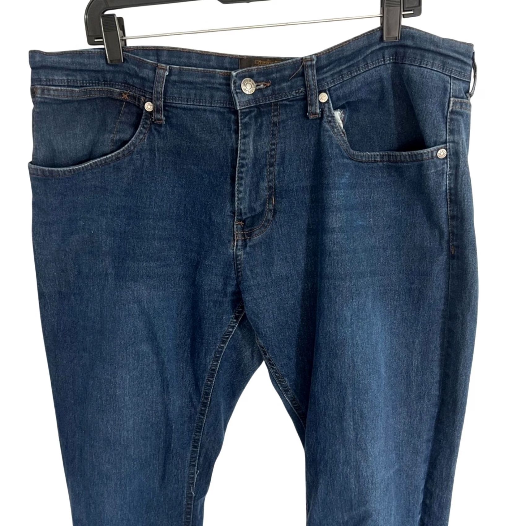Vintage Copper & Oak Supply Jeans Mens 38x30 Blue Denim Straight Relaxed Stretch Regular Inseam 30 Clothing Boys? Size US 38 / EU 54 - 4 Thumbnail