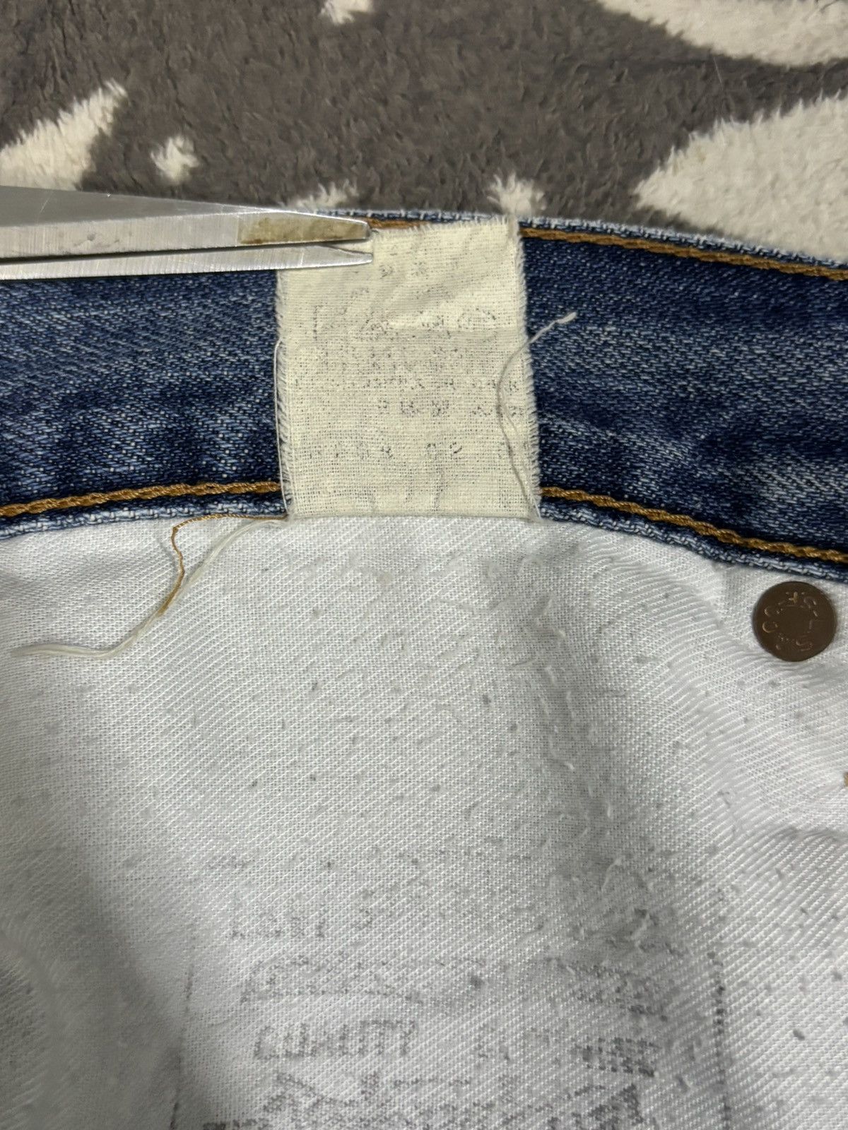 Levi's Vintage 90s Levis 502 Big E Selvedge Distressed Grunge Jeans Size US 30 / EU 46 - 21 Thumbnail