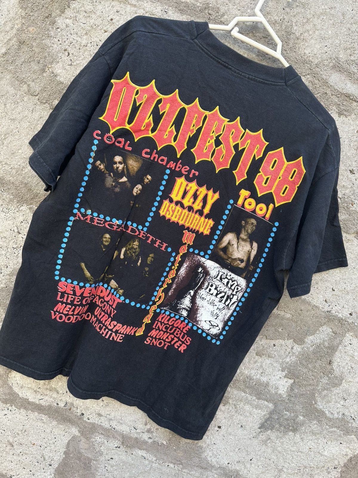 Band Tees Vintage 1998 Ozzy Osbourne Ozzfest T-Shirt Size US XL / EU 56 / 4 - 7 Thumbnail